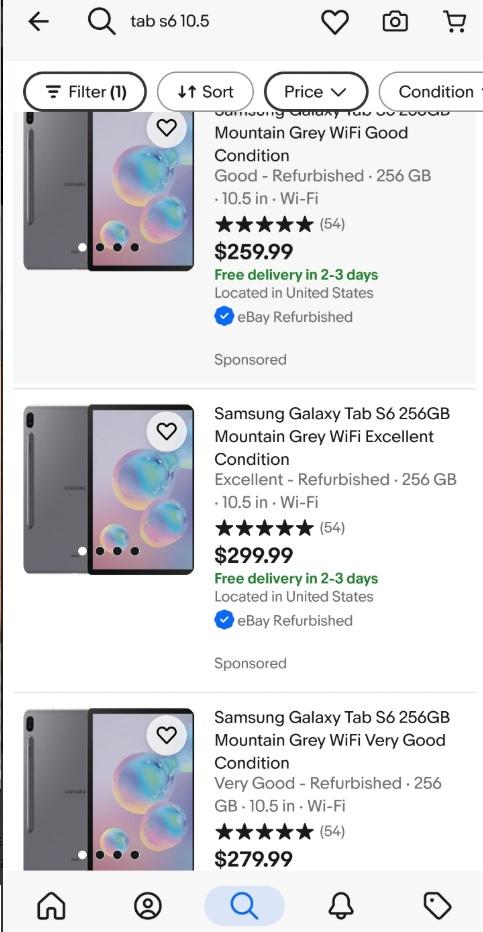 Samsung Tab S6 128 GB color gris con cover original y SPEN Bluetooth i Foto 7282931-3.jpg