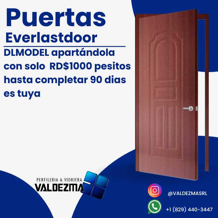 PUERTAS EVERLASTDOORS  DISPONIBLES APARTALA CON 1000 PESOS  MODELO DLM Foto 7283781-1.jpg