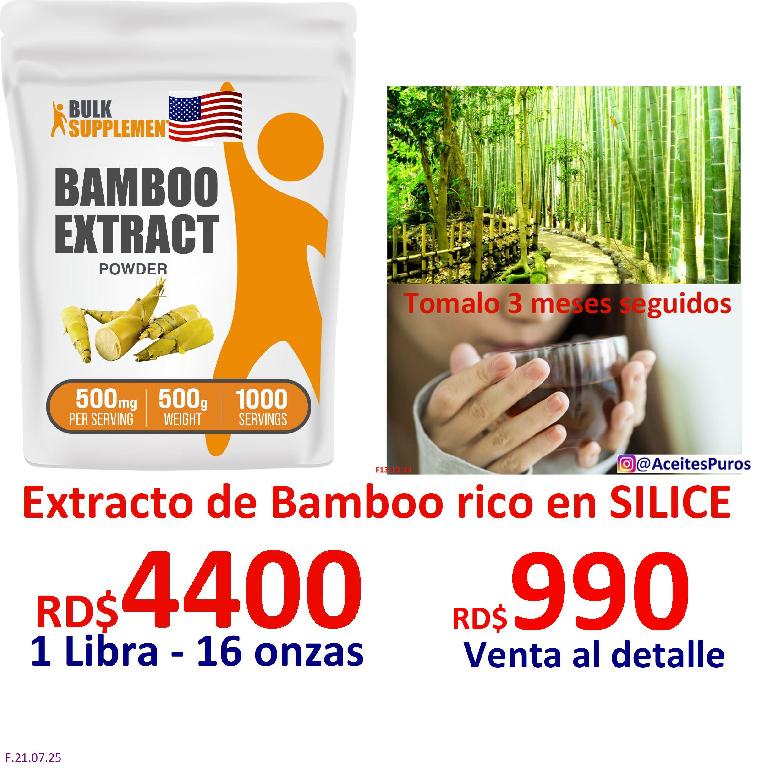 Bamboo bambu banbu Polvo extracto comestible suplemento hierbas planta Foto 7283961-1.jpg