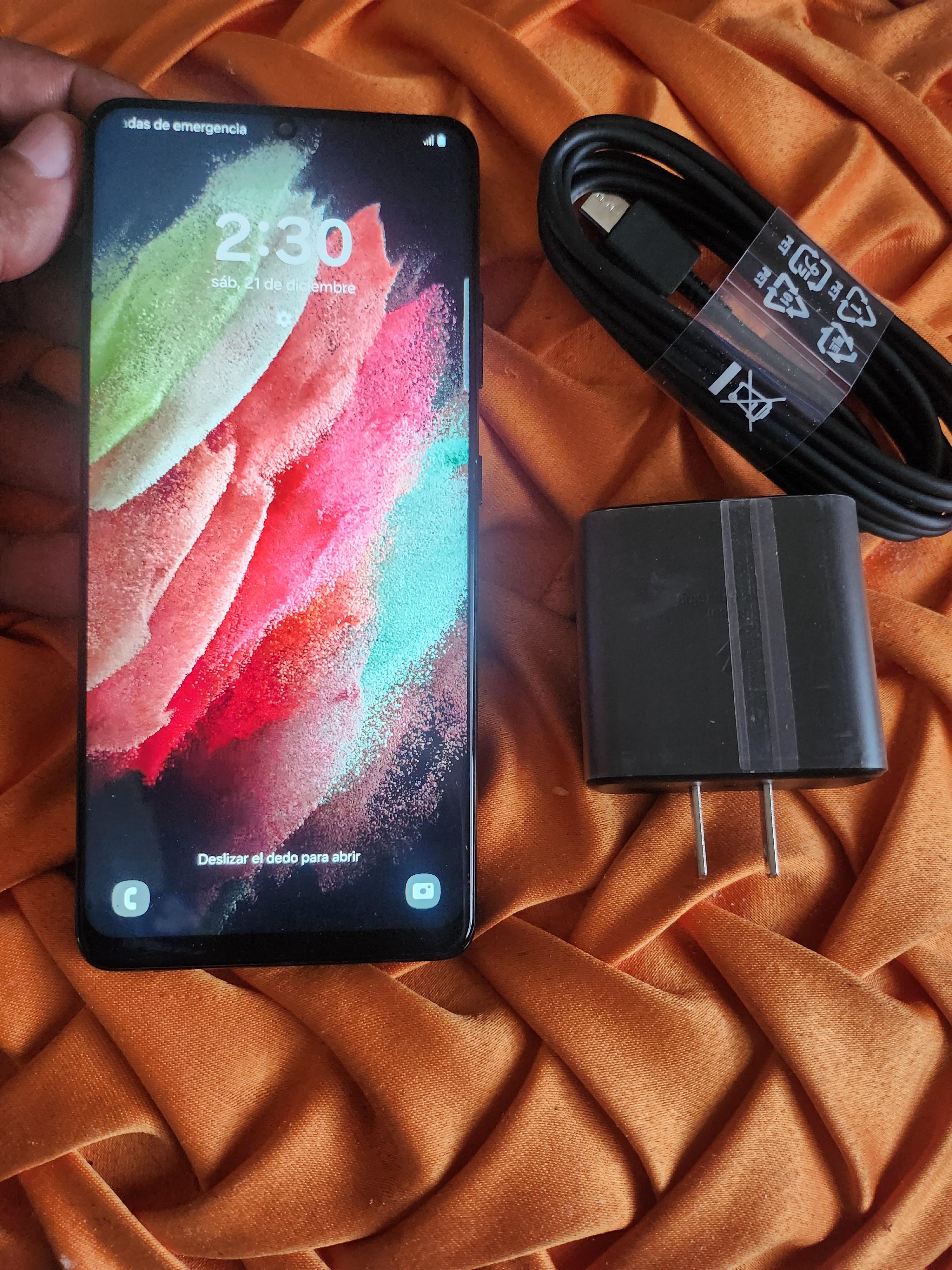 Samsung galaxy S21 ultra de 128gb y 12gb de ram desbloqueado con su ca Foto 7284253-3.jpg
