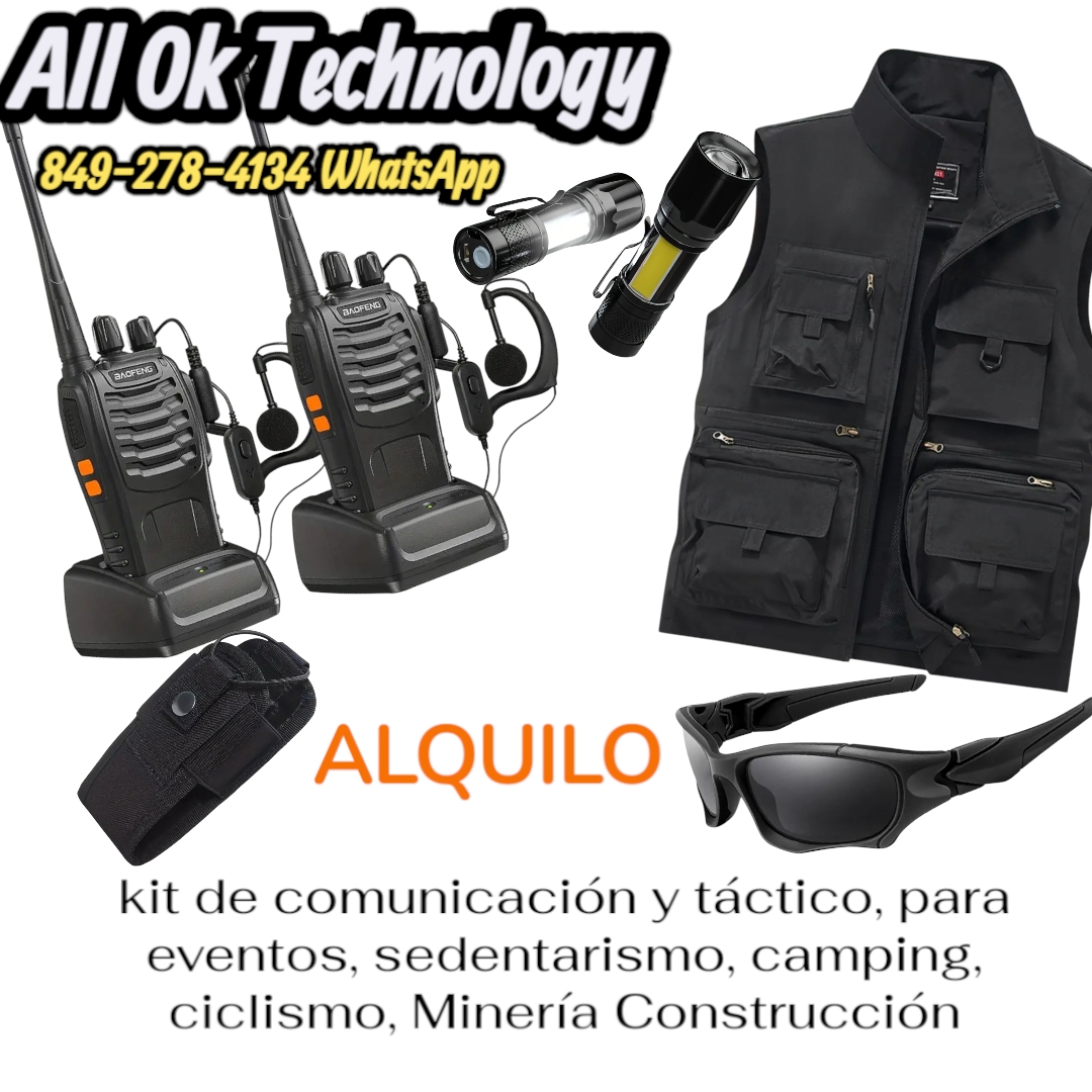 Renta alquiler de Radios de comunicación KIT TÁCTICO COMPLETO  para ev Foto 7285154-2.jpg