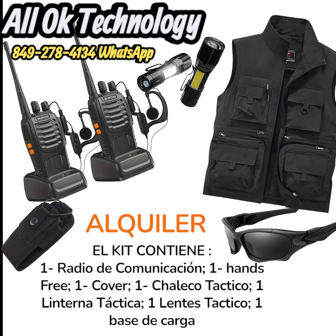 Renta alquiler de Radios de comunicación KIT TÁCTICO COMPLETO  para ev Foto 7285154-3.jpg