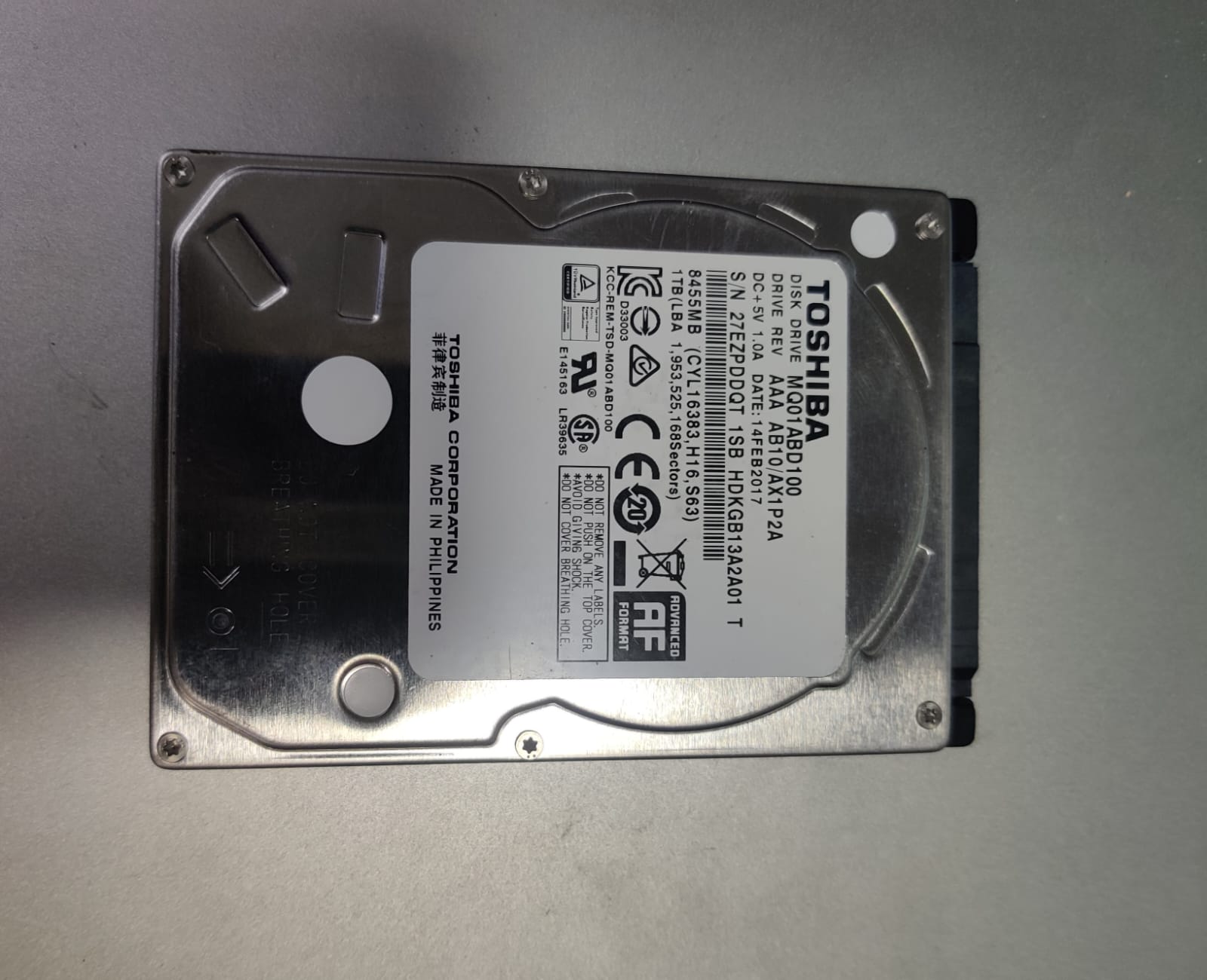 DISCO DURO 1TB TOSHIBA 7200RPM PARA DVR Y COMPUTADORAS Foto 7285413-2.jpg