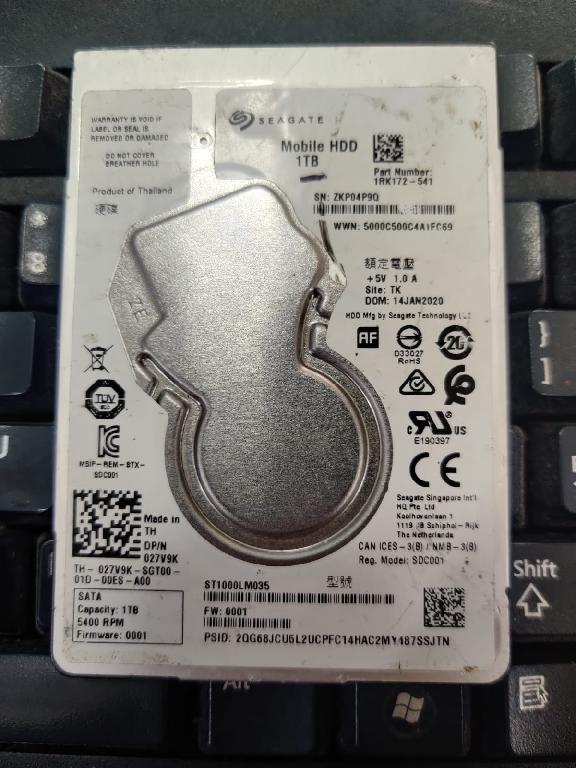 DISCO DURO 1TB SEAGATE 5400RPM PARA DVR Y COMPUTADORAS Foto 7285413-3.jpg