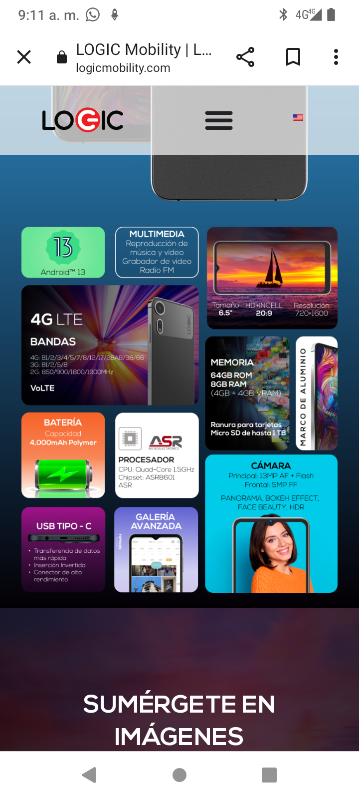 Celular Logic L65A 864GB Foto 7285863-4.jpg