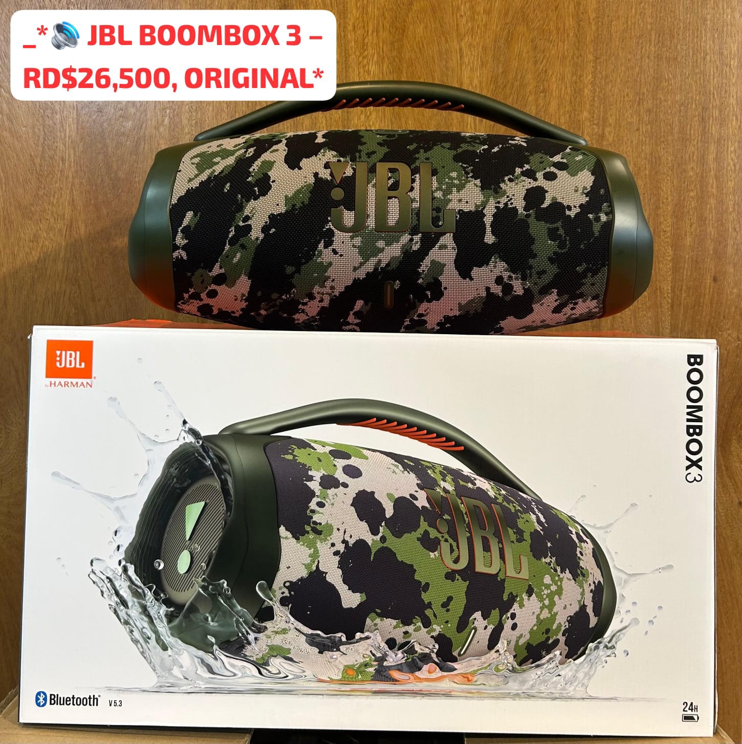 BOCINA JBL BOOMBOX 3 BLUETOOTH NUEVA 26500  Foto 7286474-2.jpg