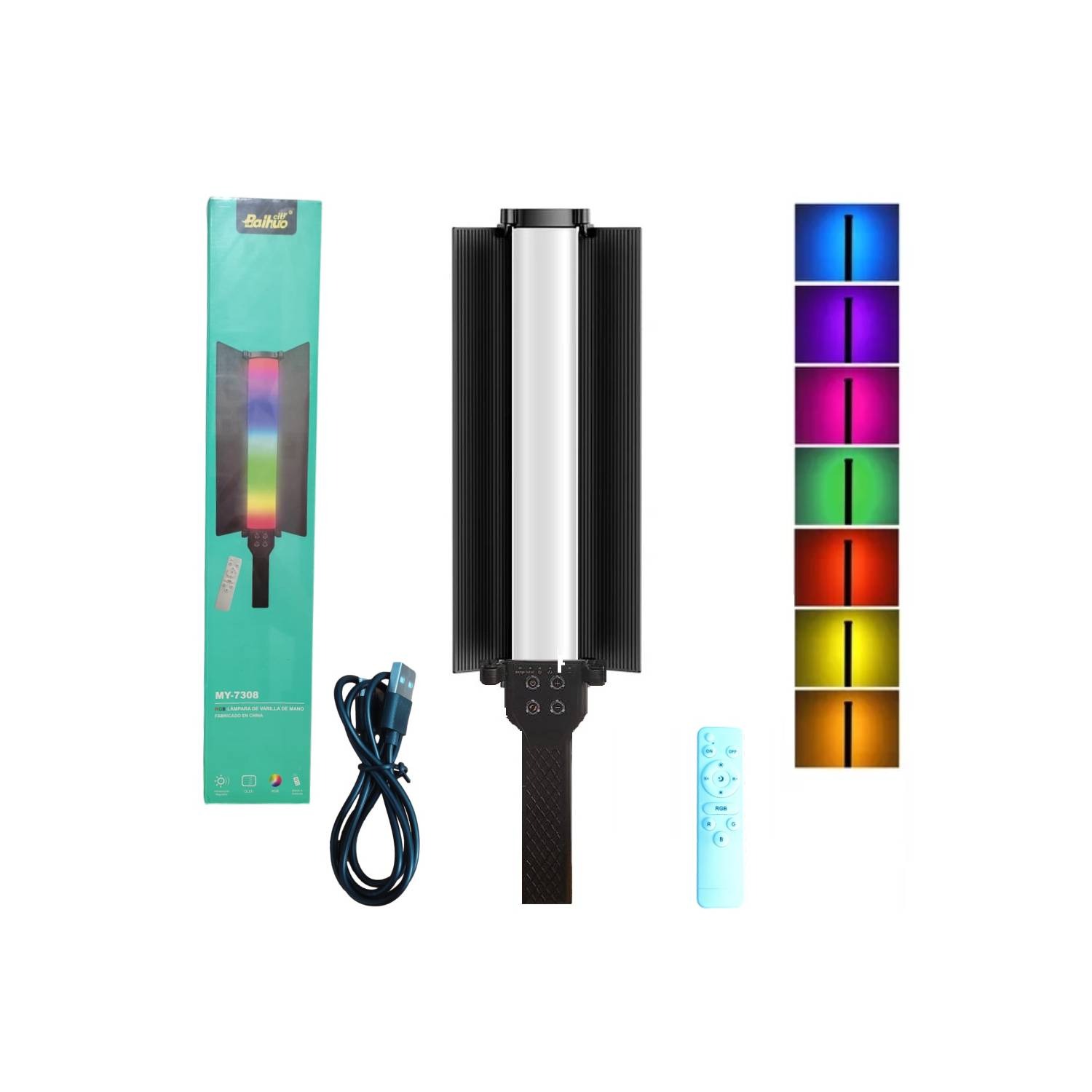 LAMPARA DE MANO RGB RECARGABLE MY-7308 IP-MYL1 Foto 7289153-2.jpg