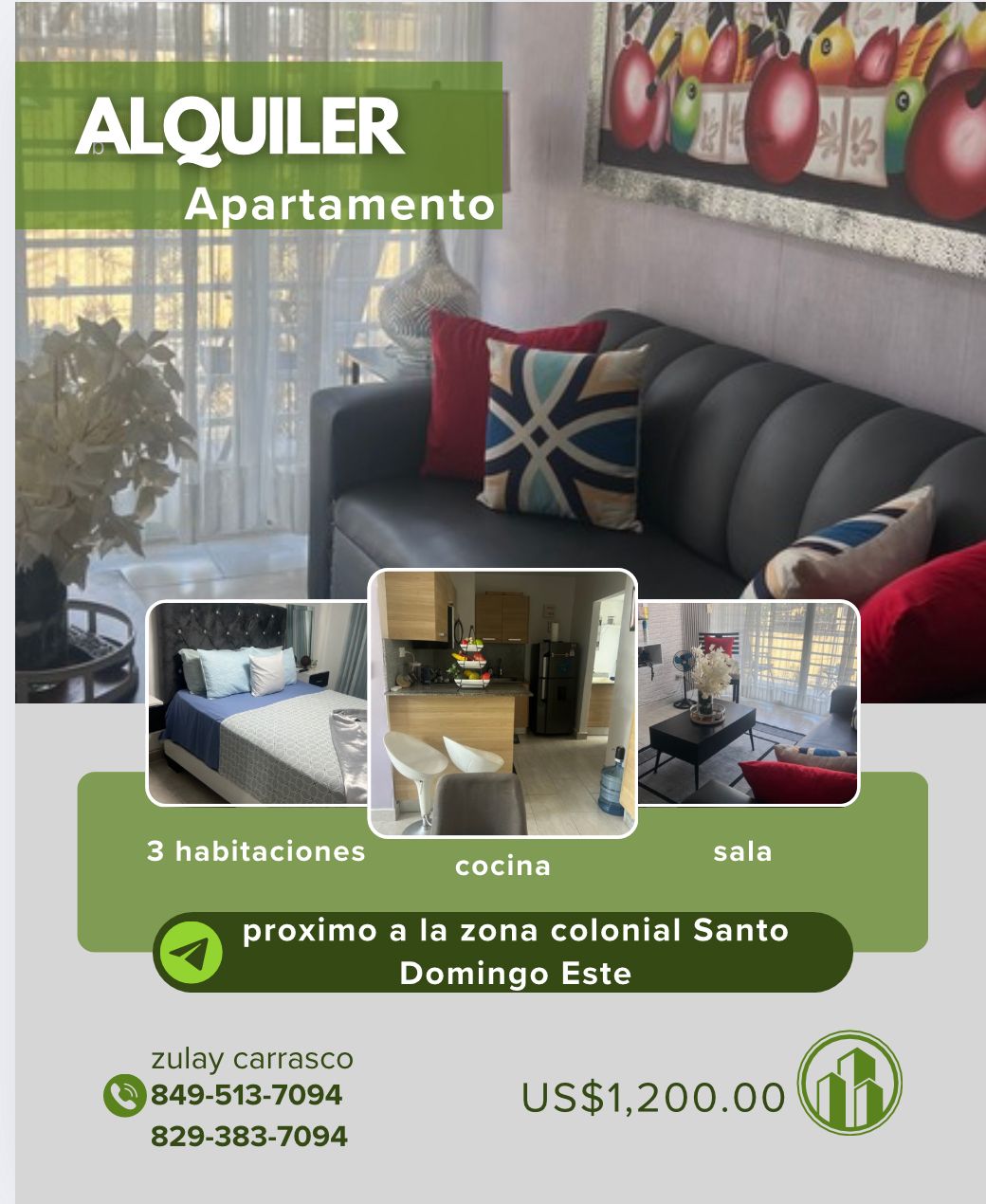 Apartamento amueblado en torre de lujo frente al Alcázar de Colón Zona Foto 7289972-1.jpg