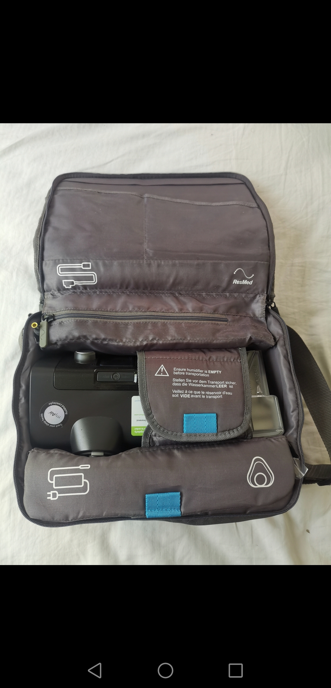 Cpap airsense autoset resmed 10 para terapia de  sueño Foto 7290486-7.jpg