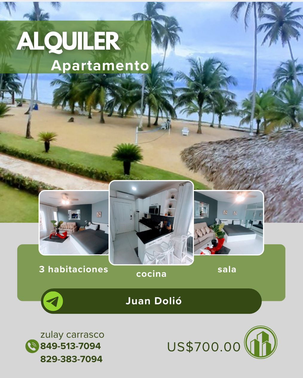 Se Renta Apartamento Estudio en Juan Dolio    Foto 7290969-1.jpg