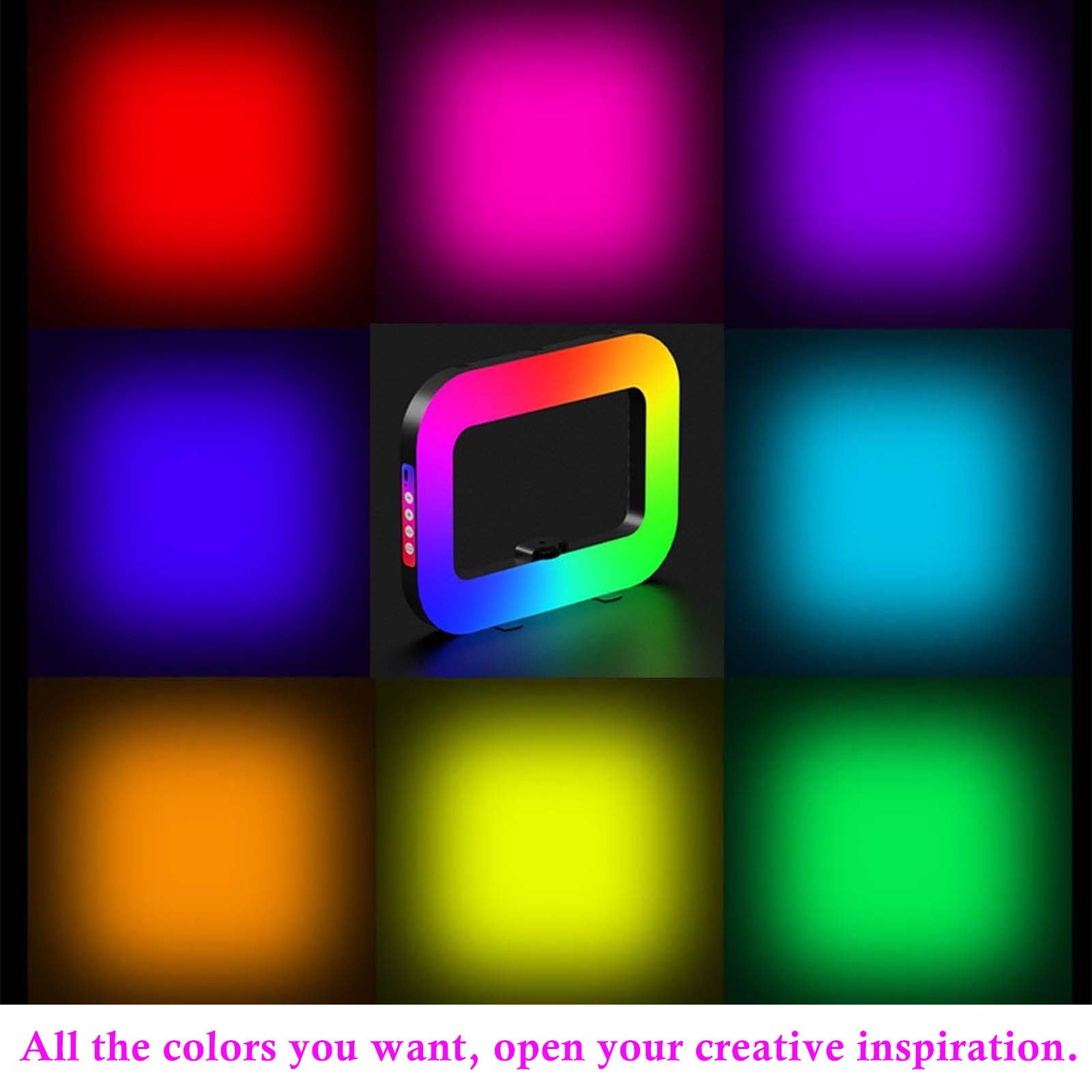 Luz RGB Cuadrada YM-200  Iluminación Profesional para Videos y Conteni Foto 7291002-3.jpg