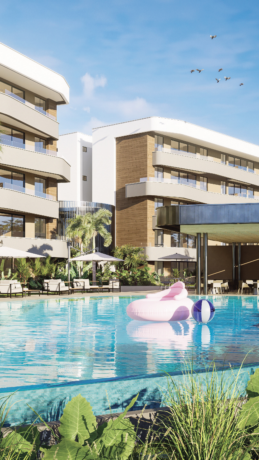 Vendo apartamento en el Residencial PALM VIEW en Punta Cana Foto 7291527-3.jpg