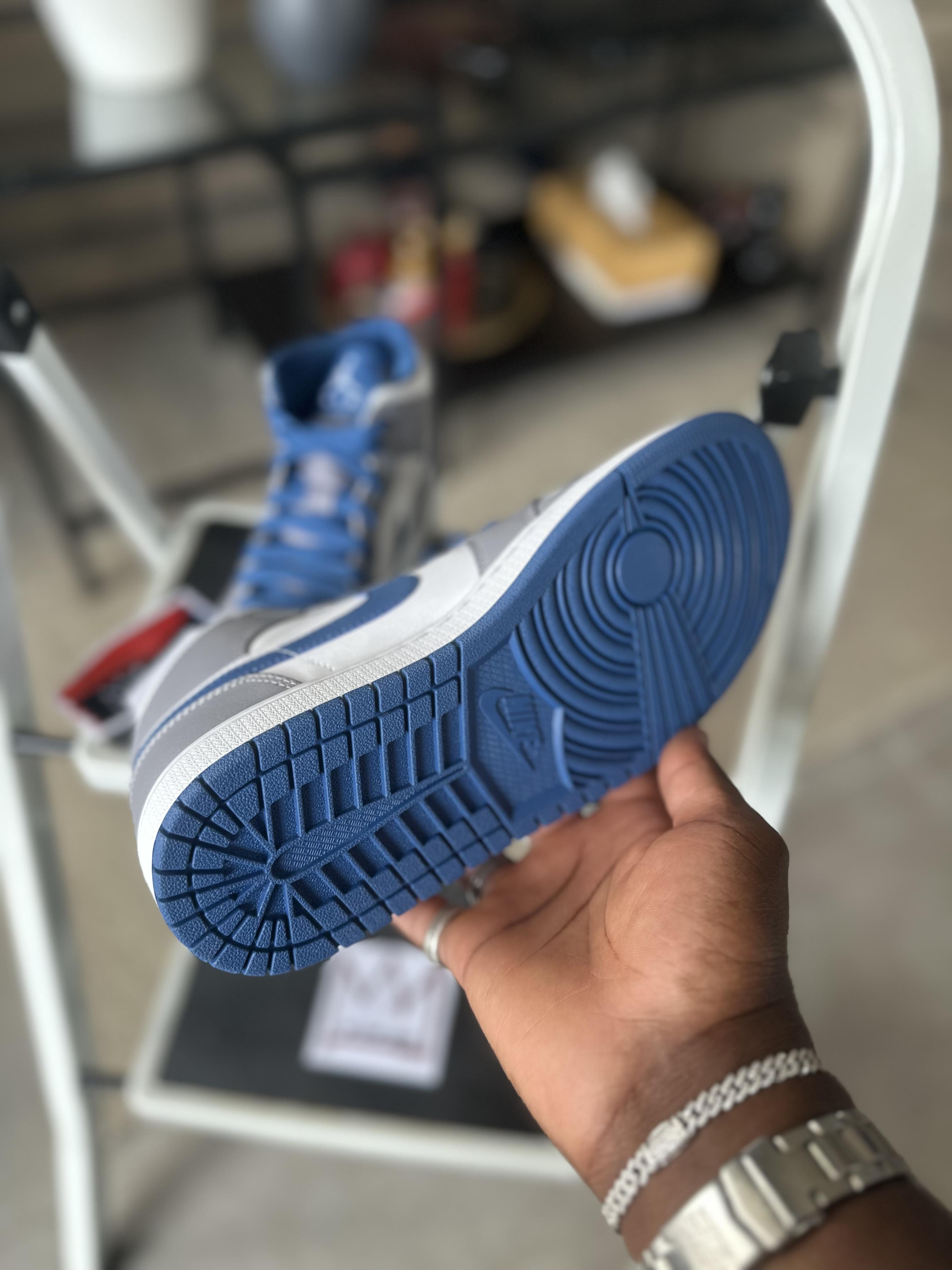 Tenis Teni NIKE AIR JORDAN 1 MID TRUE BLUE Original Originales Sneaker Foto 7291746-6.jpg