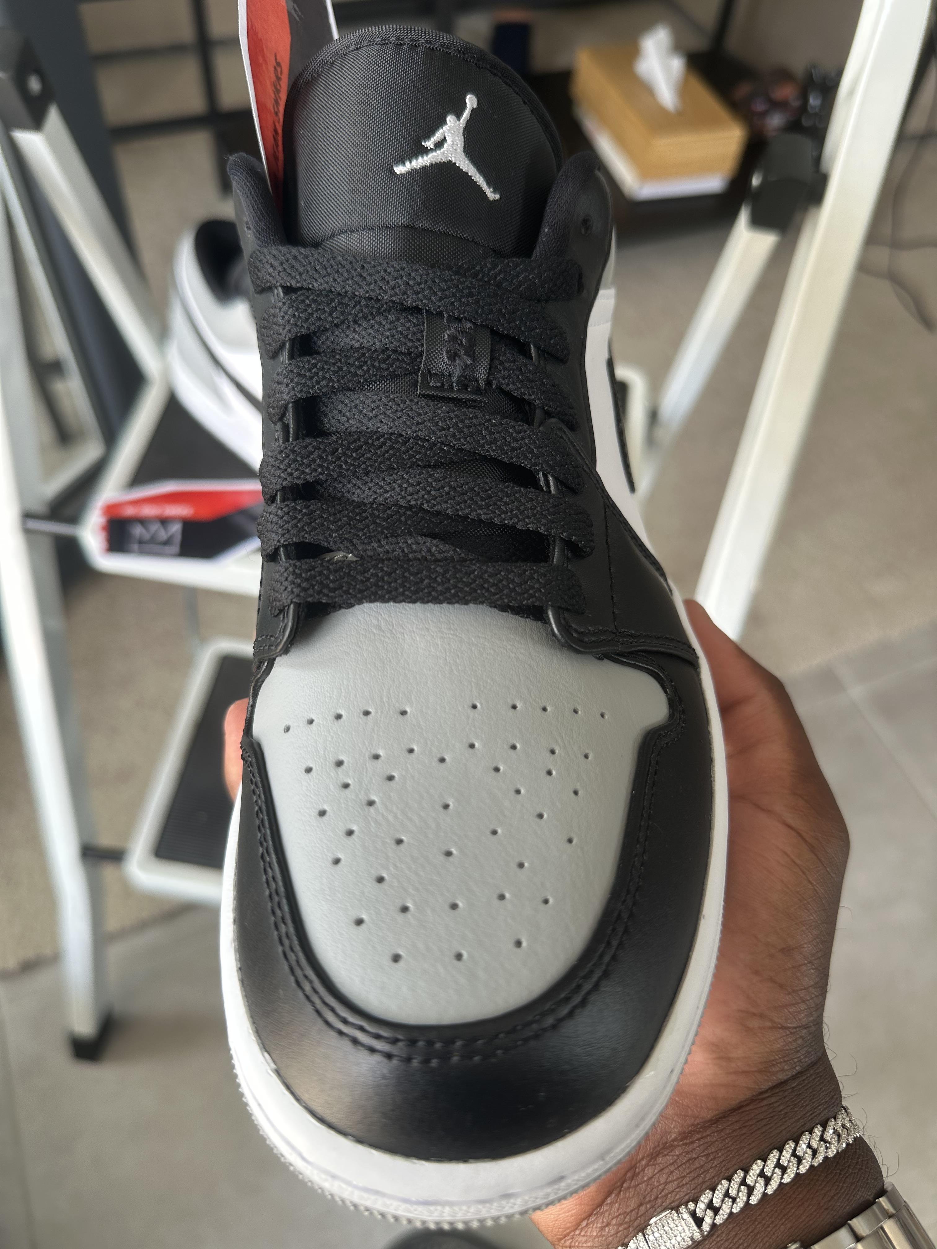 Tenis Teni Nike Air Jordan 1 Low Shadow Toe GREY AND BLACK Original Or Foto 7291748-5.jpg