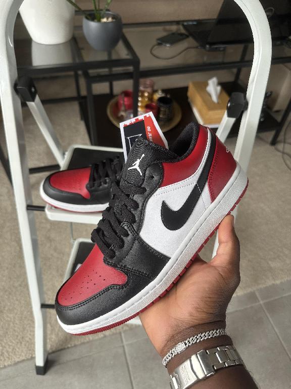 Tenis Teni Nike Air Jordan Retro 1 Low Bred Toe Original Originales Foto 7291750-1.jpg