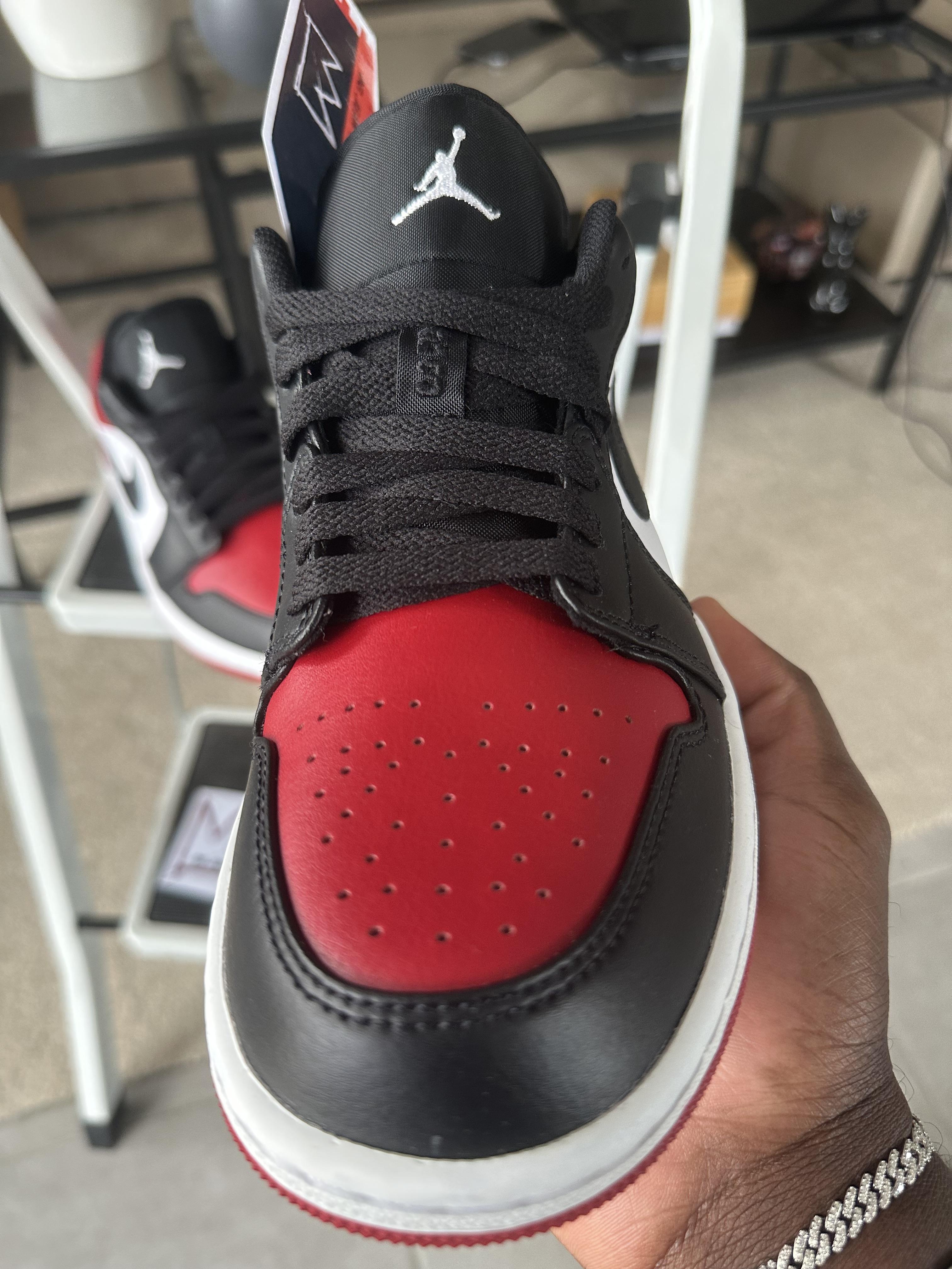 Tenis Teni Nike Air Jordan Retro 1 Low Bred Toe Original Originales Foto 7291750-7.jpg