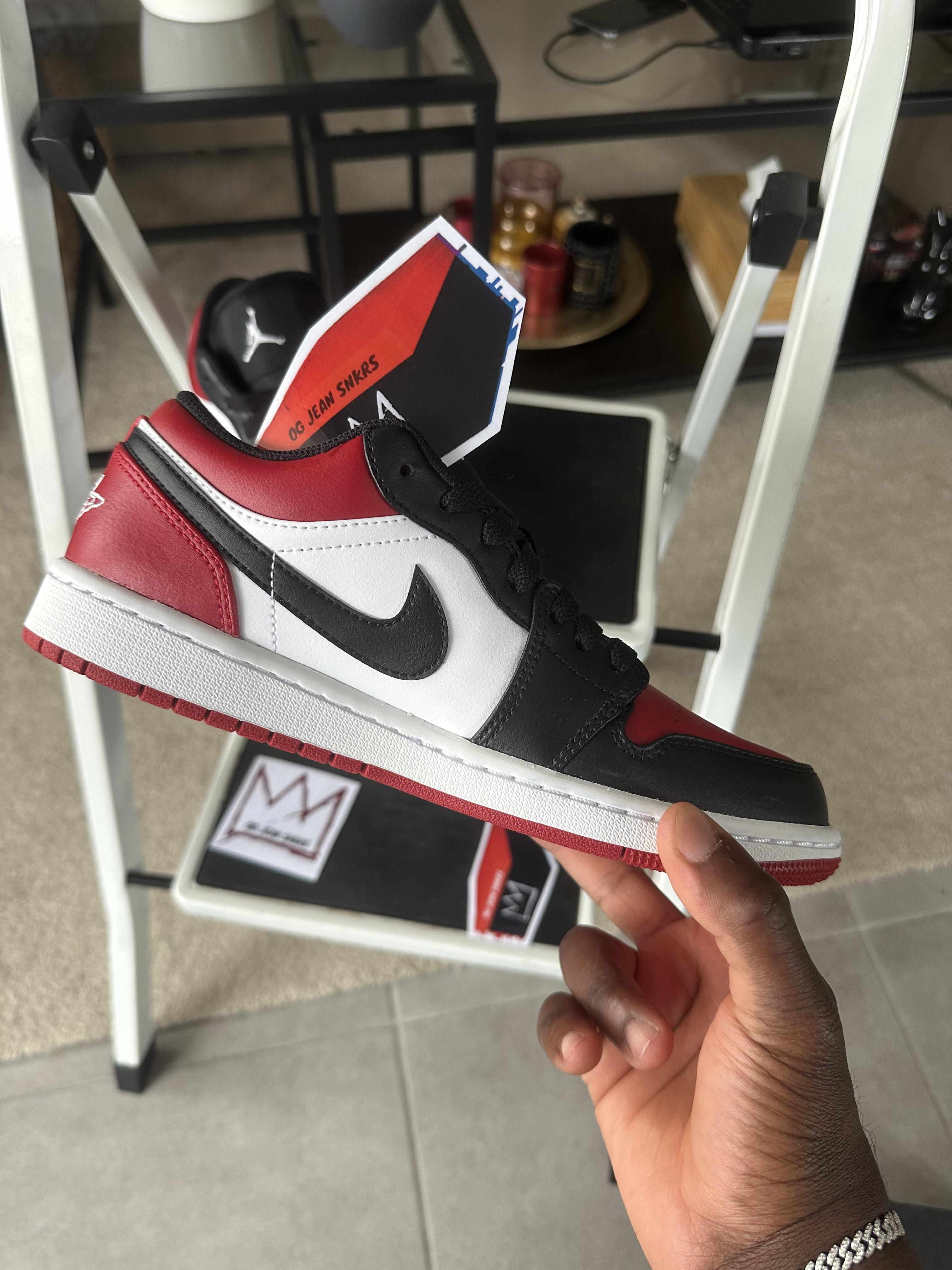 Tenis Teni Nike Air Jordan Retro 1 Low Bred Toe Original Originales Foto 7291750-8.jpg