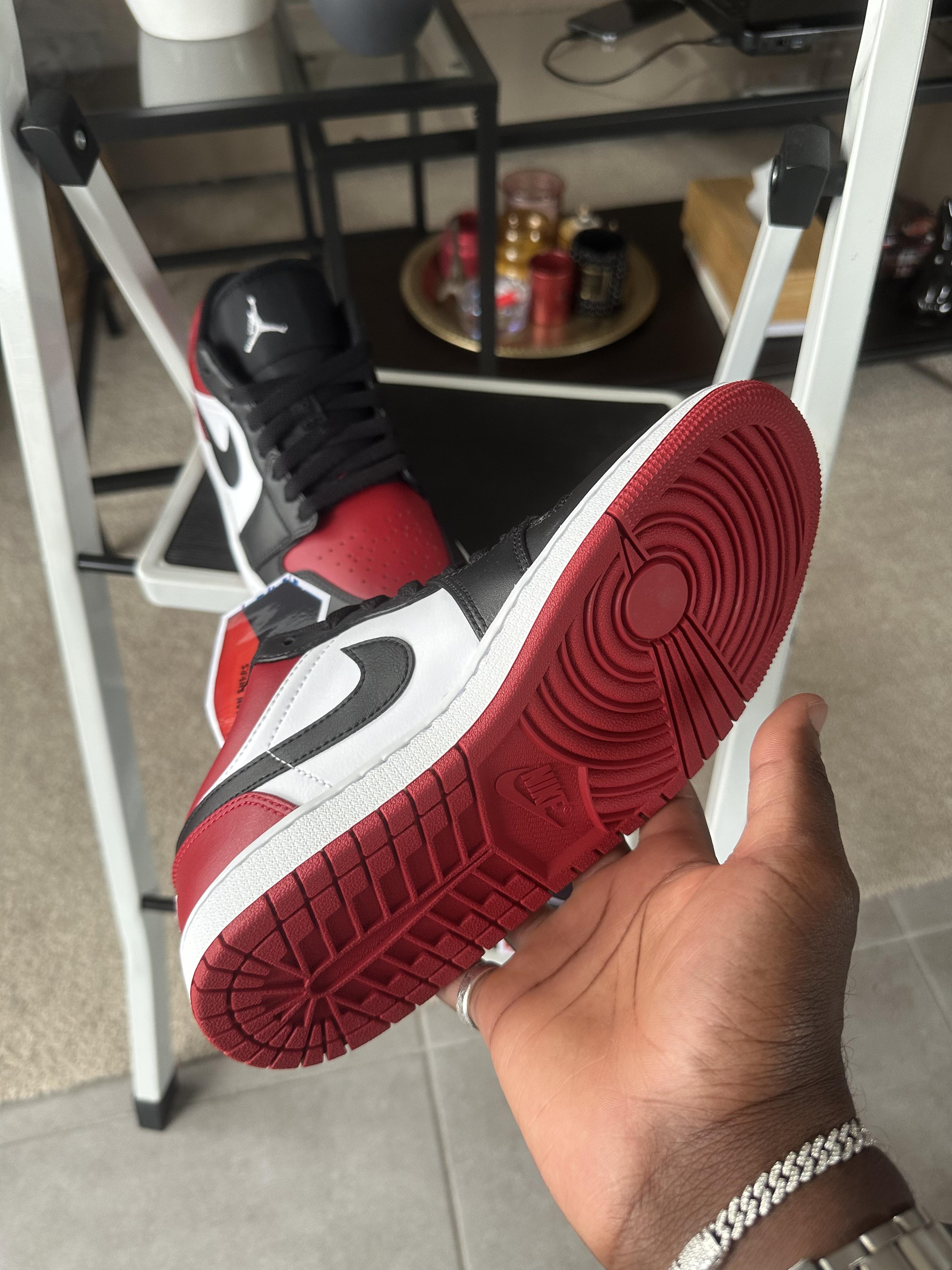 Tenis Teni Nike Air Jordan Retro 1 Low Bred Toe Original Originales Foto 7291750-9.jpg