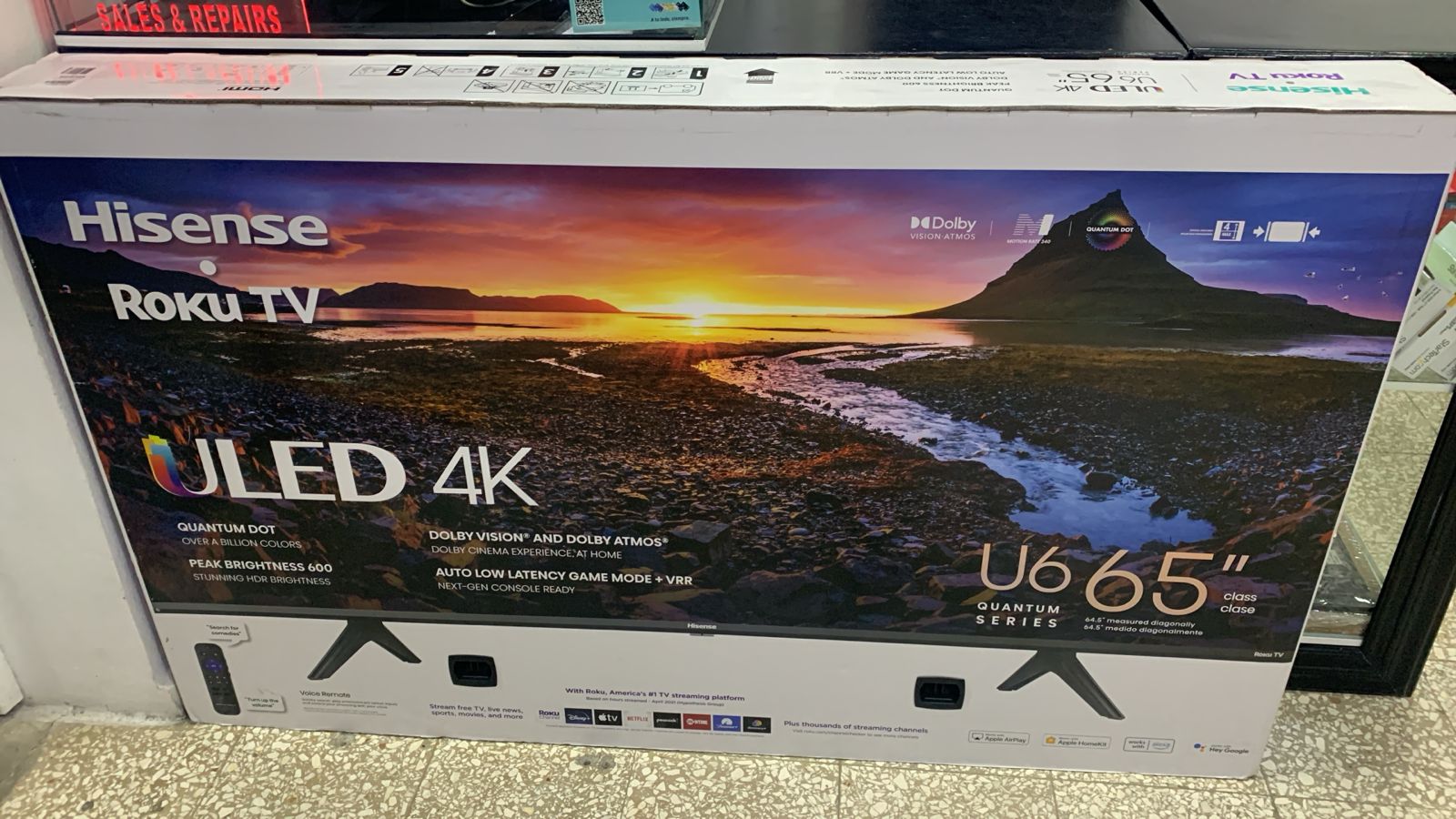 Hinsense 65 pulgadas  U6 Roku Tv 4k Foto 7292079-2.jpg