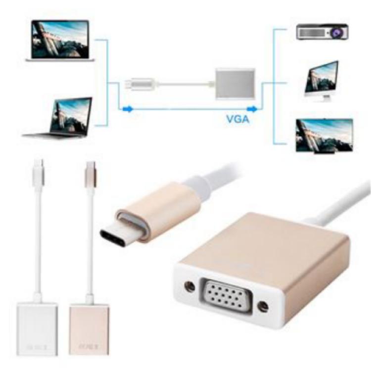 Adaptador tipo C 3.1 a VGA 1080p para video Foto 7292085-2.jpg