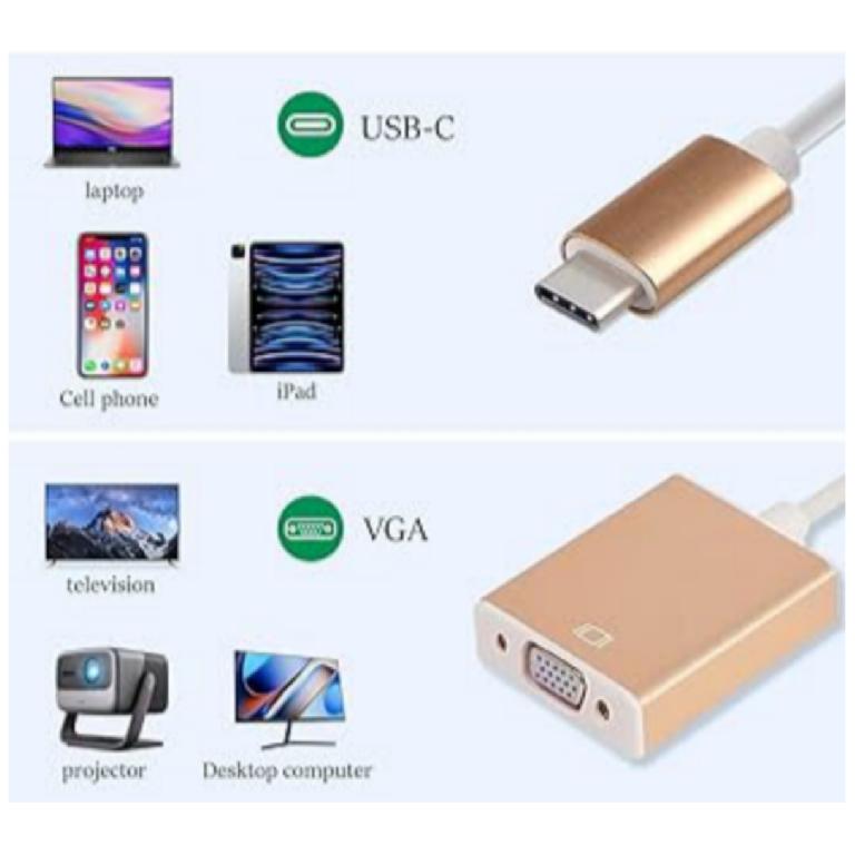Adaptador tipo C 3.1 a VGA 1080p para video Foto 7292085-3.jpg