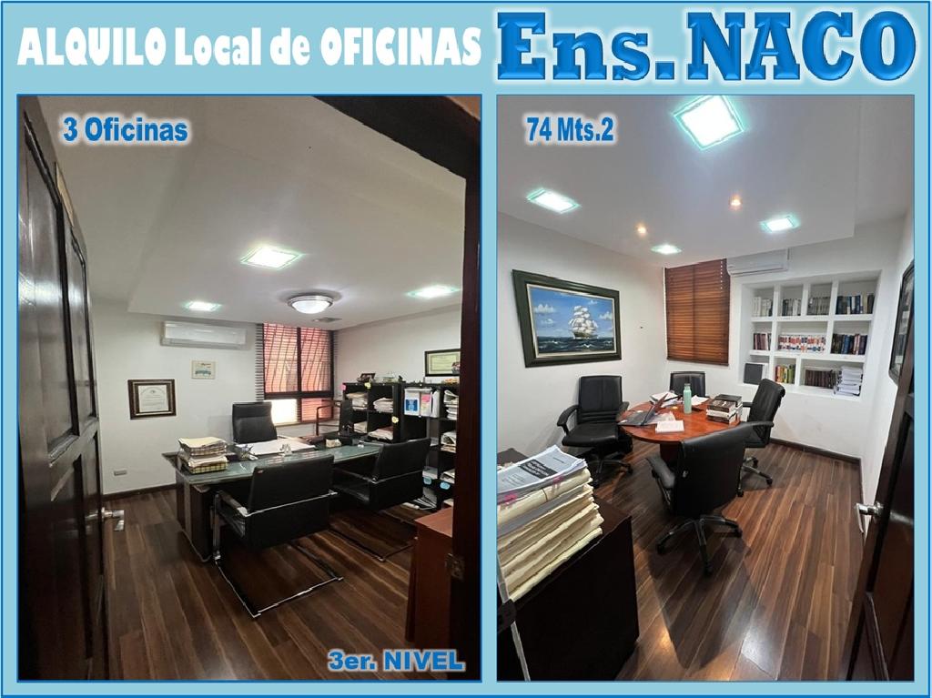 LOCAL DE OFICINAS EN ALQUILER ENS. NACO 3 OFICINAS RECEPCION 74 Mts.2  Foto 7292483-1.jpg