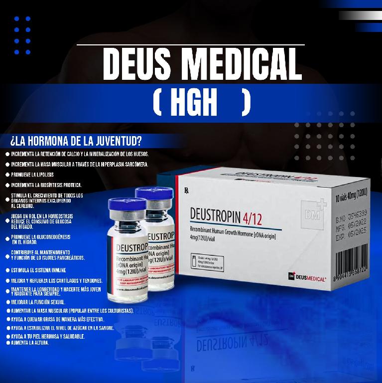  DEUSTROPIN 4/12 Hormona de crecimiento humana recombinante origen ADN Foto 7293119-1.jpg