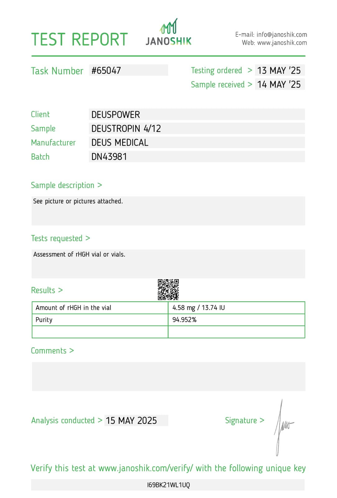  DEUSTROPIN 4/12 Hormona de crecimiento humana recombinante origen ADN Foto 7293119-2.jpg
