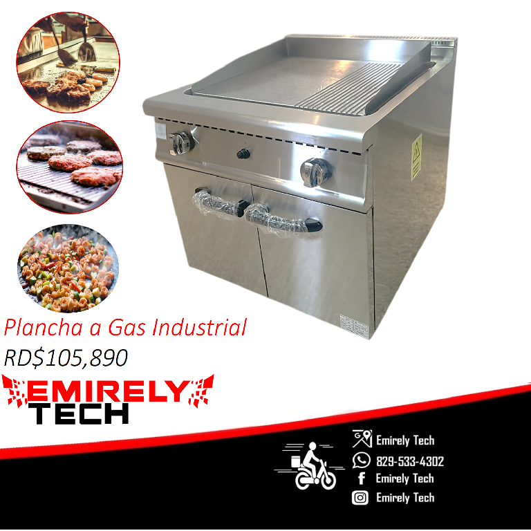 Estufa Plancha a Gas Industrial carnes vegetales  Foto 7293366-1.jpg