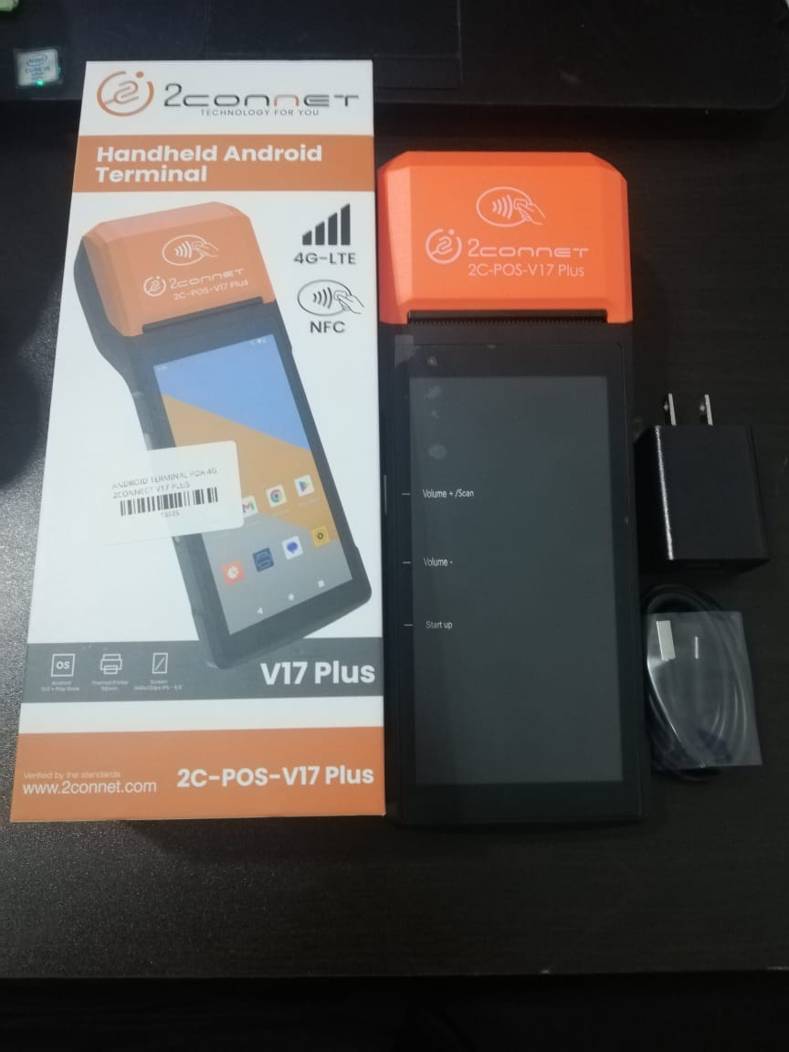 PDA 4G 2Connet V17 Plus – Android con Impresora Térmica y Batería de L Foto 7293402-1.jpg