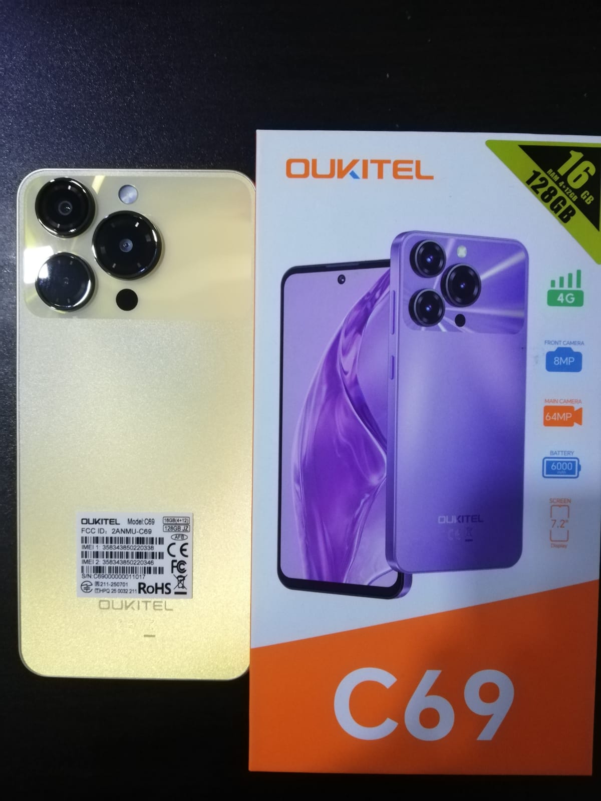 TELEFONO OUKITEL C69 1284GB nuevo cámara HD y batería fuerte Foto 7293440-2.jpg
