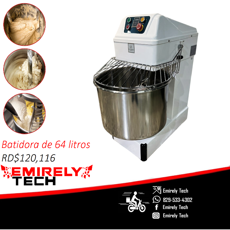 Batidora industrial de 64 litros para harina masa pizza bizcochos Foto 7293475-1.jpg
