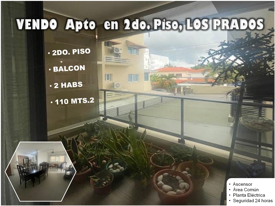 Vendo Apto de 2da. con 2 HABS. 110 Mts.2 Balcón en LOS PRADOS Oportuni Foto 7293486-1.jpg