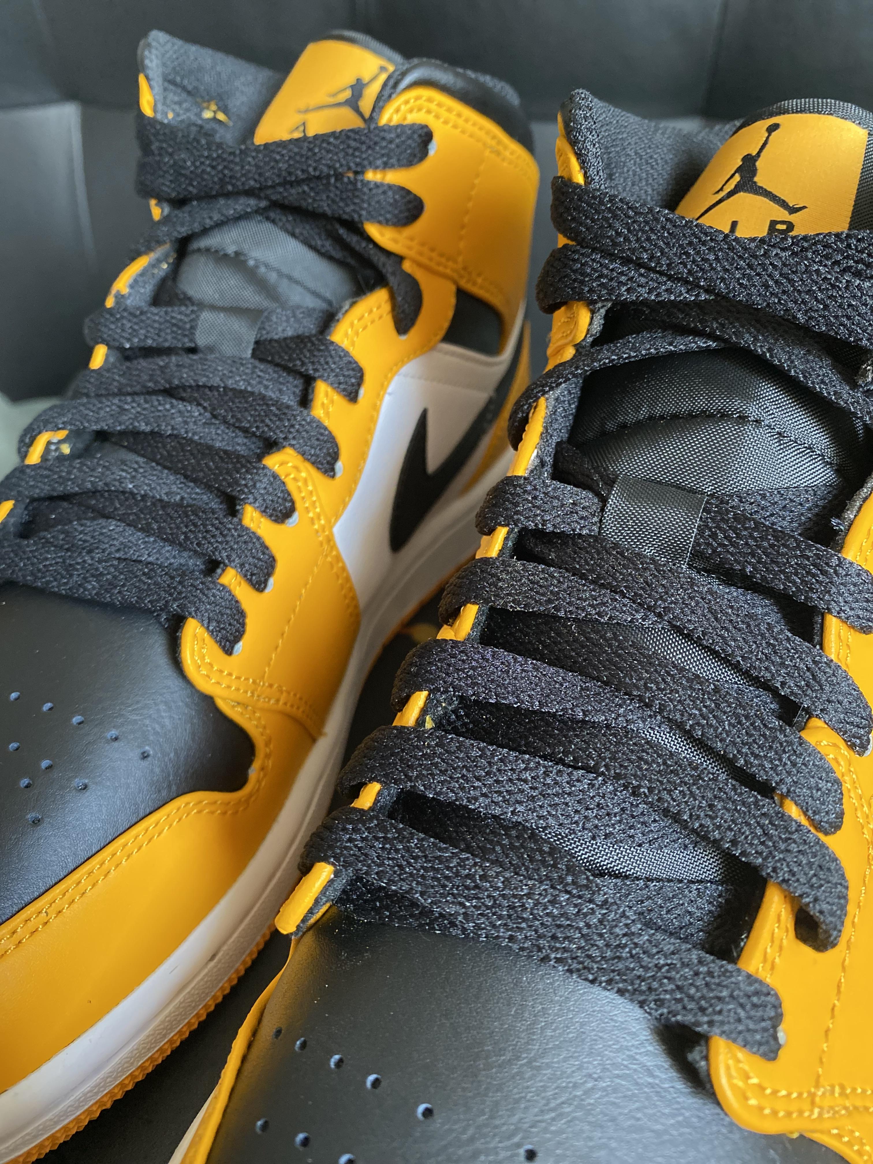 Tenis Sneakers NIKE AIR JORDAN 1 MID TAXI BLACK AND YELLOW Original Foto 7293503-9.jpg