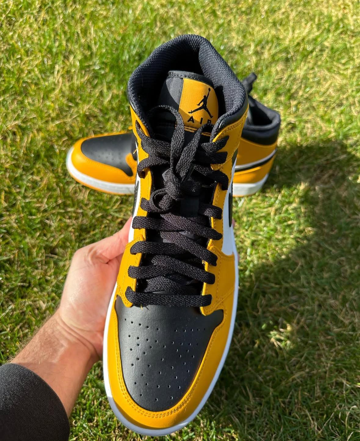 Sneakers Tenis NIKE AIR JORDAN 1 MID TAXI BLACK AND YELLOW Original Foto 7293505-3.jpg