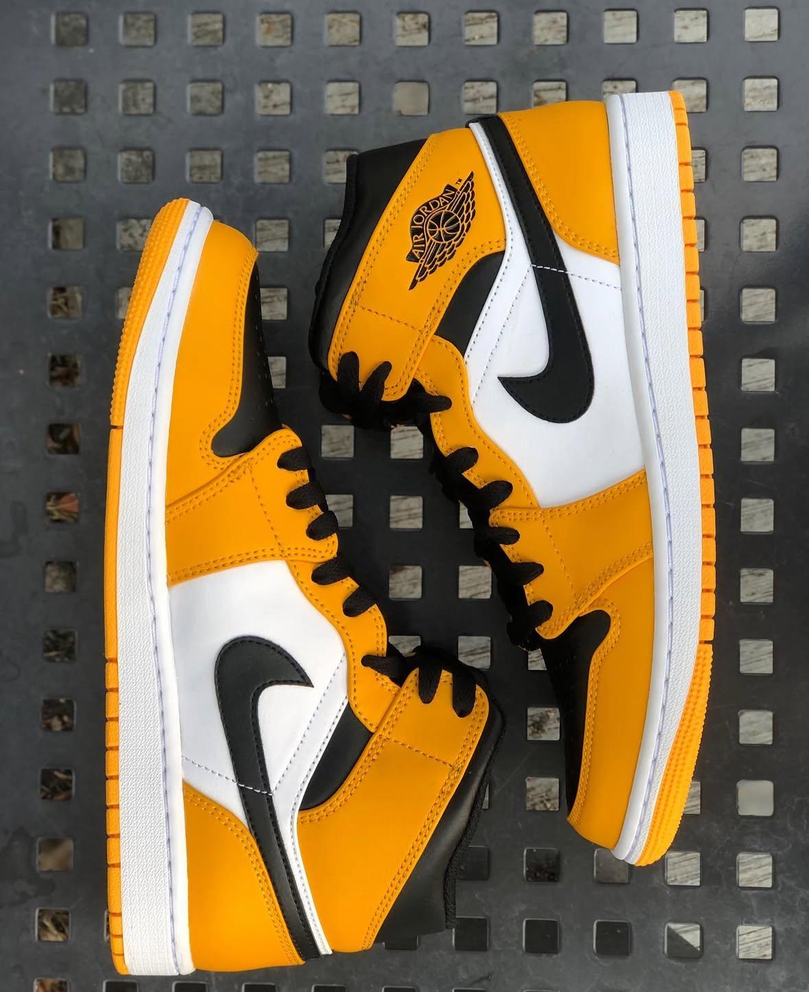 Tenis Sneakers NIKE AIR JORDAN 1 MID TAXI BLACK AND YELLOW Original Foto 7293506-2.jpg