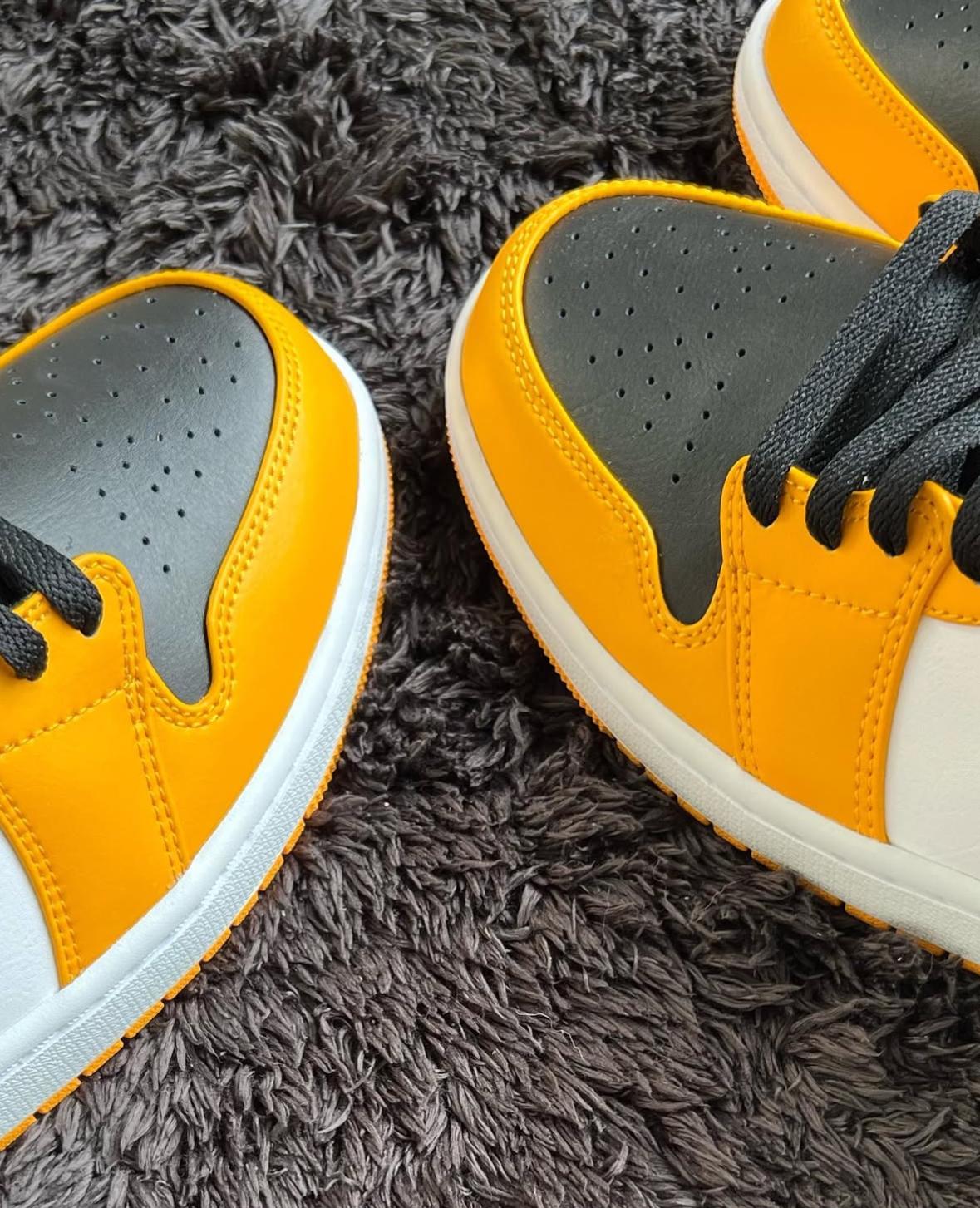 Tenis Sneakers NIKE AIR JORDAN 1 MID TAXI BLACK AND YELLOW Original Foto 7293506-8.jpg