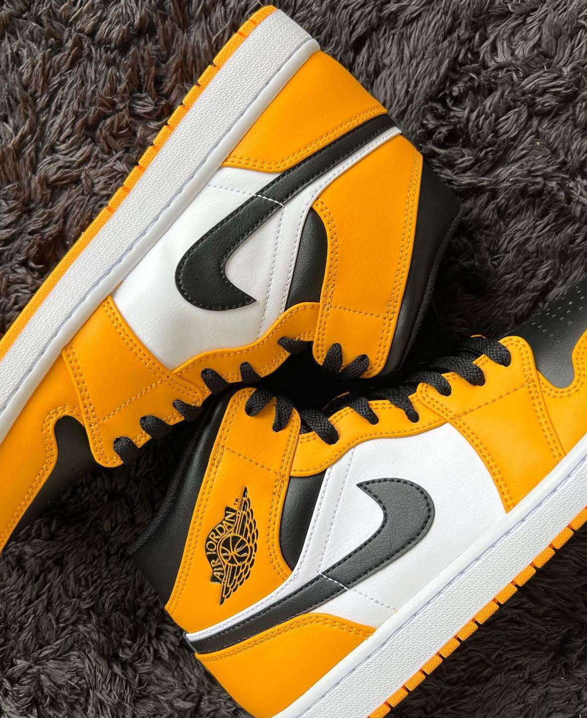 Tenis Sneakers NIKE AIR JORDAN 1 MID TAXI BLACK AND YELLOW Original Foto 7293506-9.jpg
