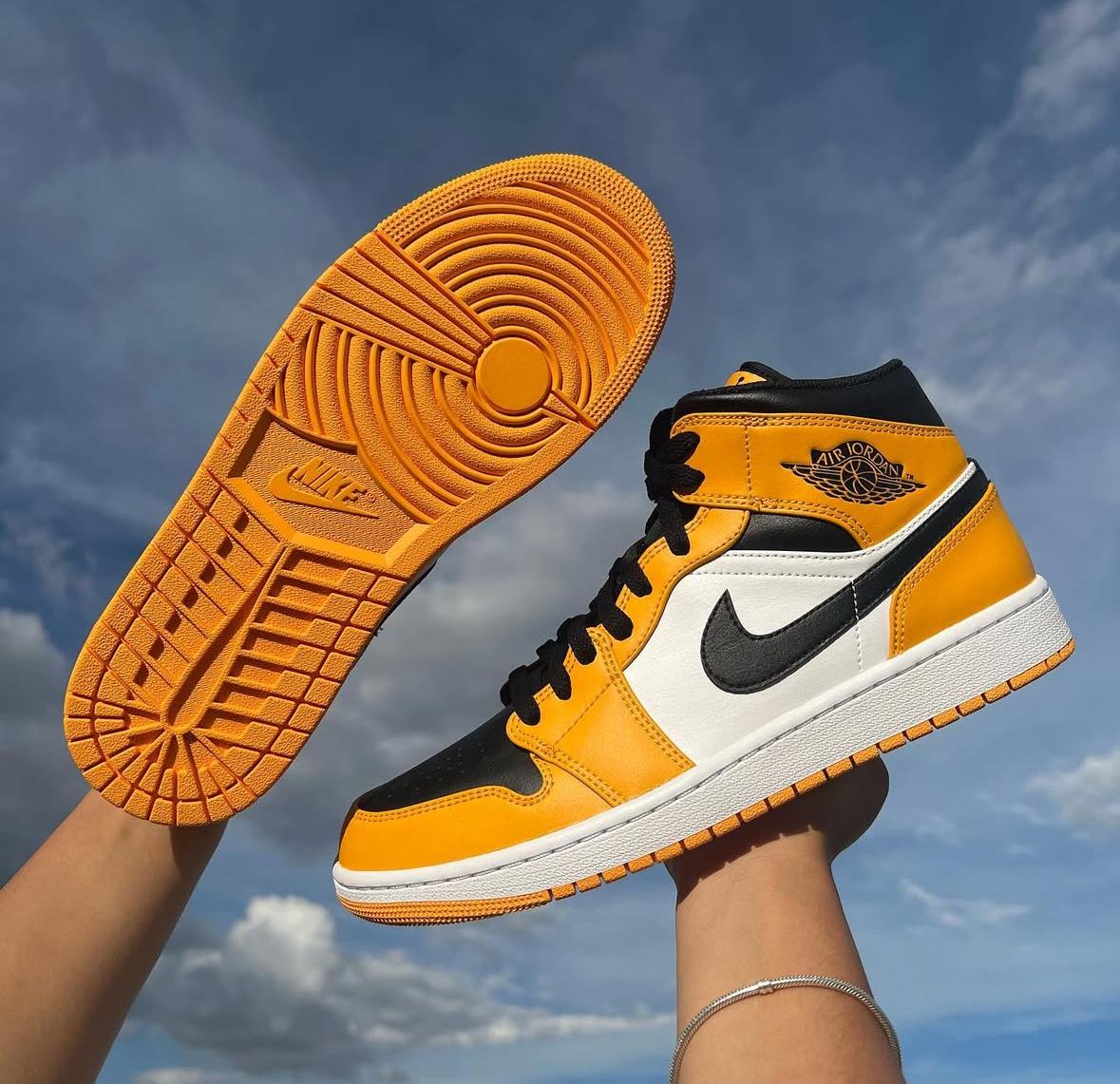 Tenis Sneakers NIKE AIR JORDAN 1 MID TAXI BLACK AND YELLOW Originales Foto 7293508-1.jpg