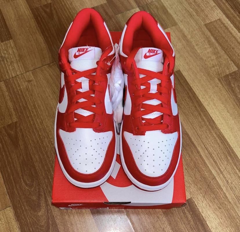 Sneakers Tenis Teni Nike Dunk Low St John’s White and Red Original Foto 7293513-1.jpg