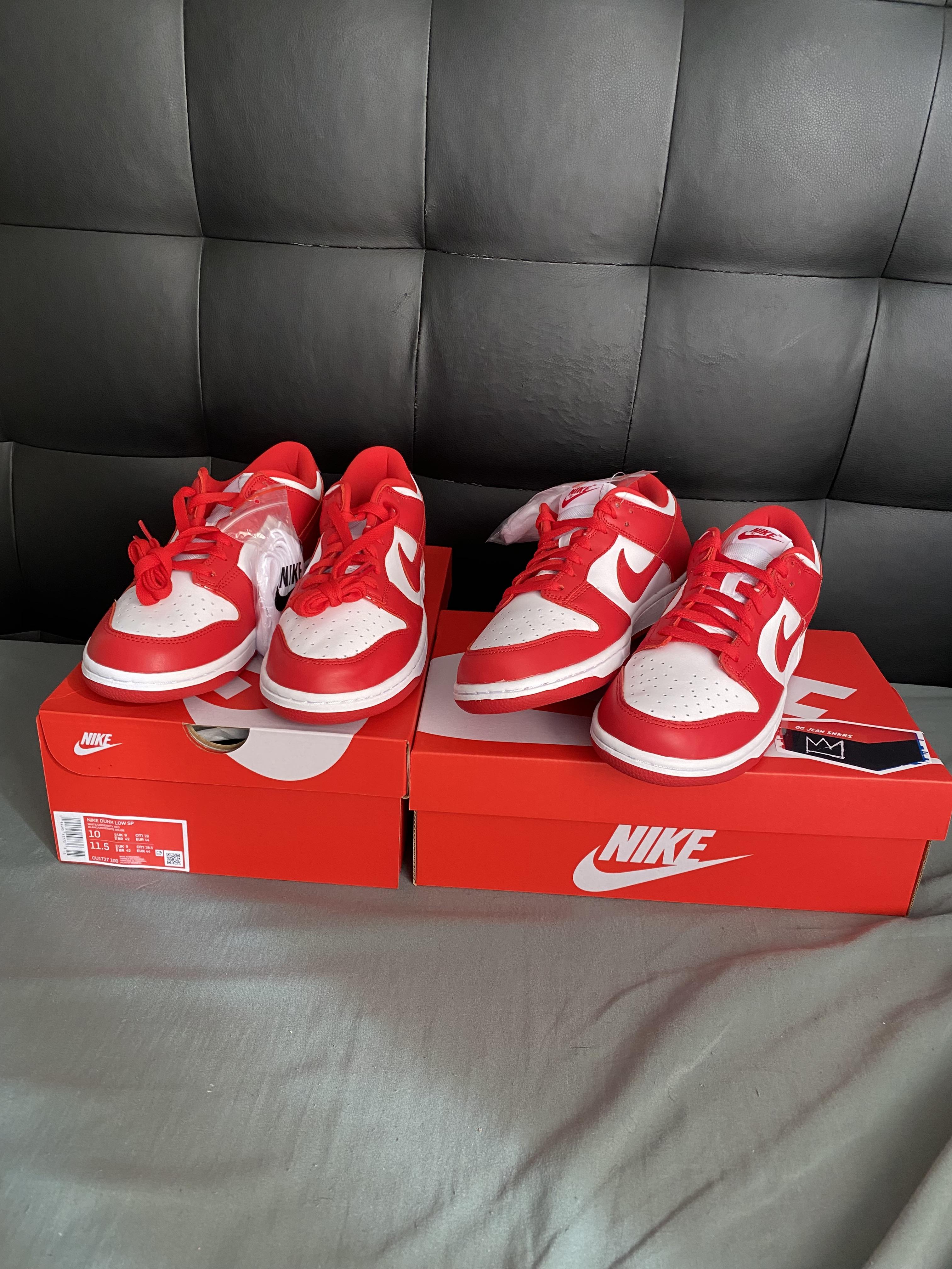 Sneakers Tenis Teni Nike Dunk Low St John’s White and Red Original Foto 7293513-12.jpg