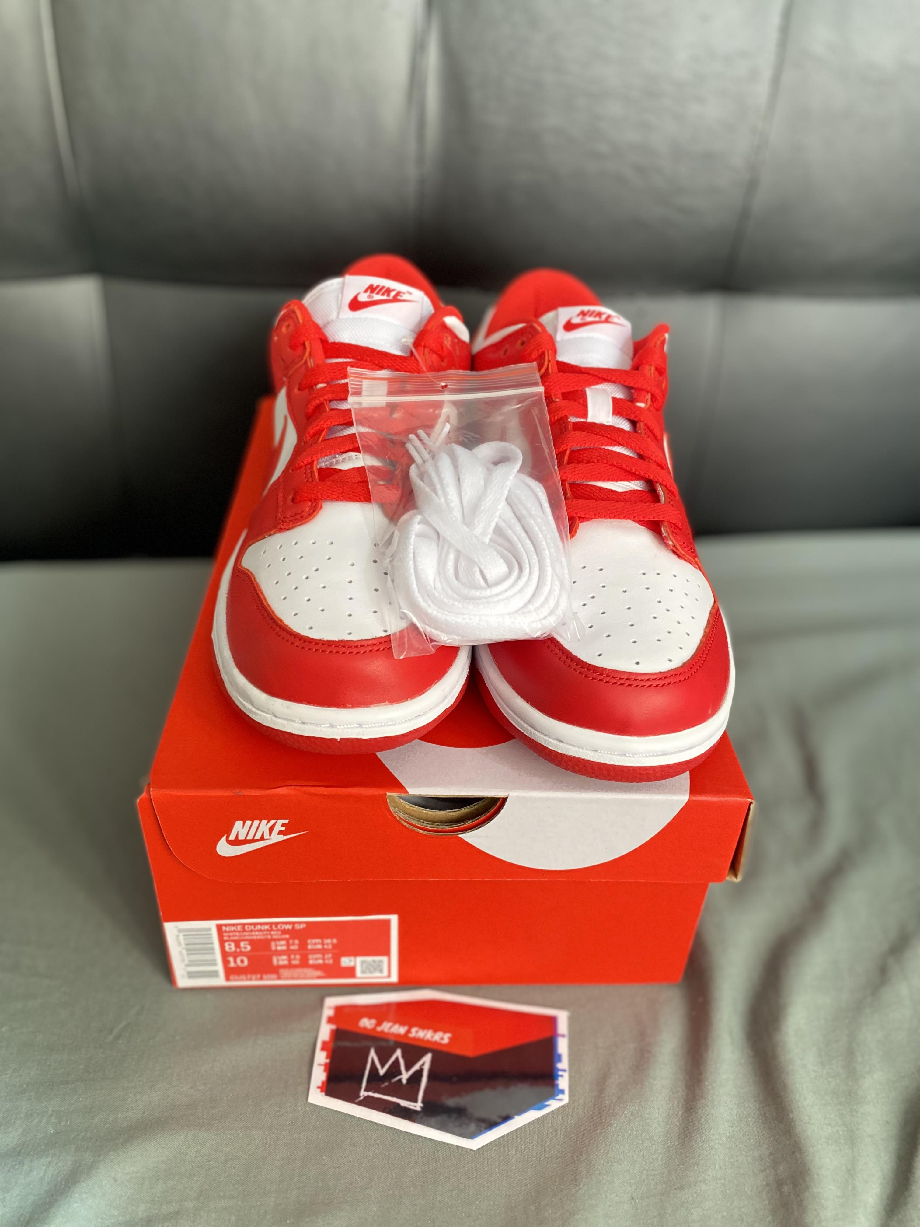 Sneakers Tenis Teni Nike Dunk Low St John’s White and Red Original Foto 7293513-3.jpg