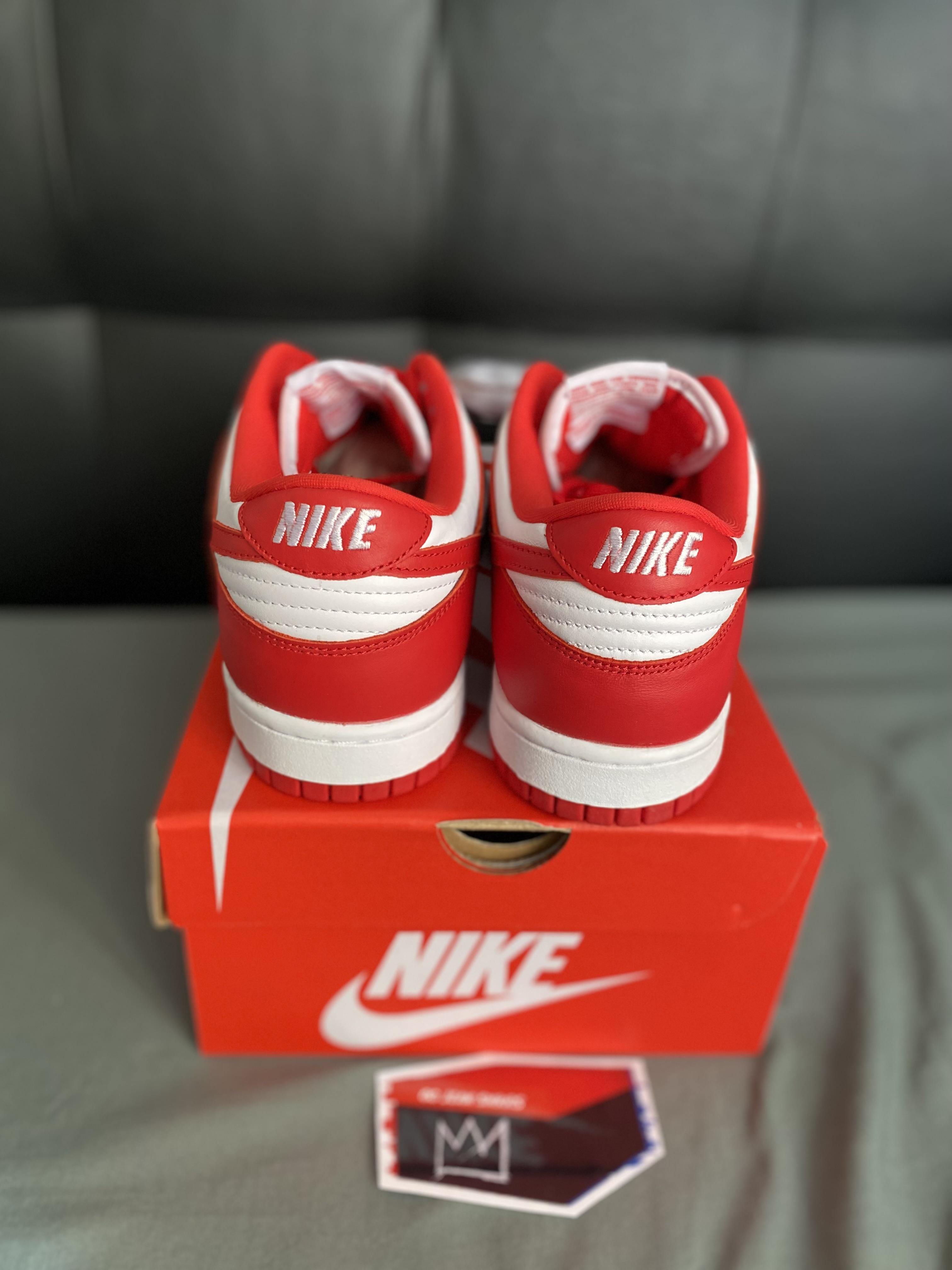 Sneakers Tenis Teni Nike Dunk Low St John’s White and Red Original Foto 7293513-5.jpg