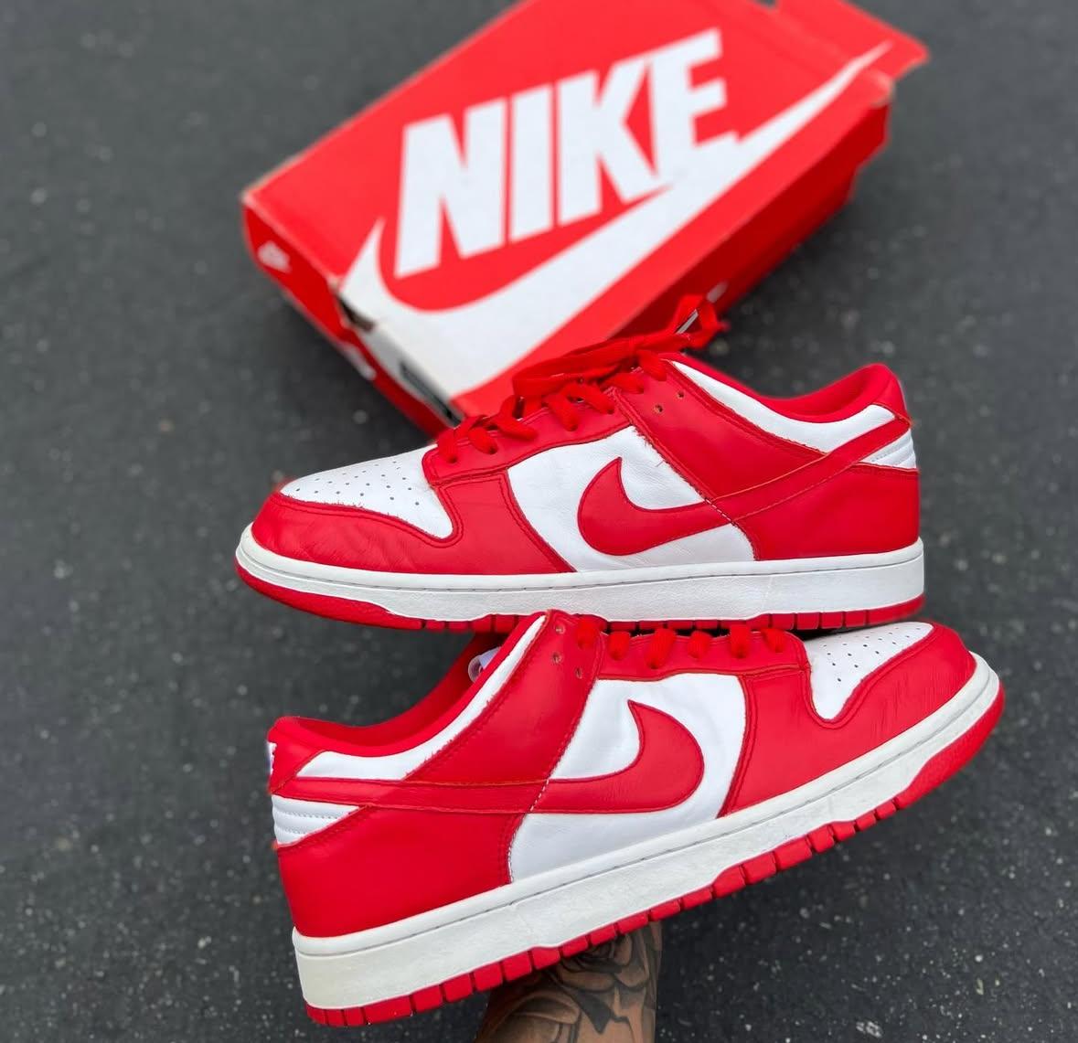 Tenis Sneakers Nike Dunk Low St John’s White and Red Original Foto 7293514-1.jpg