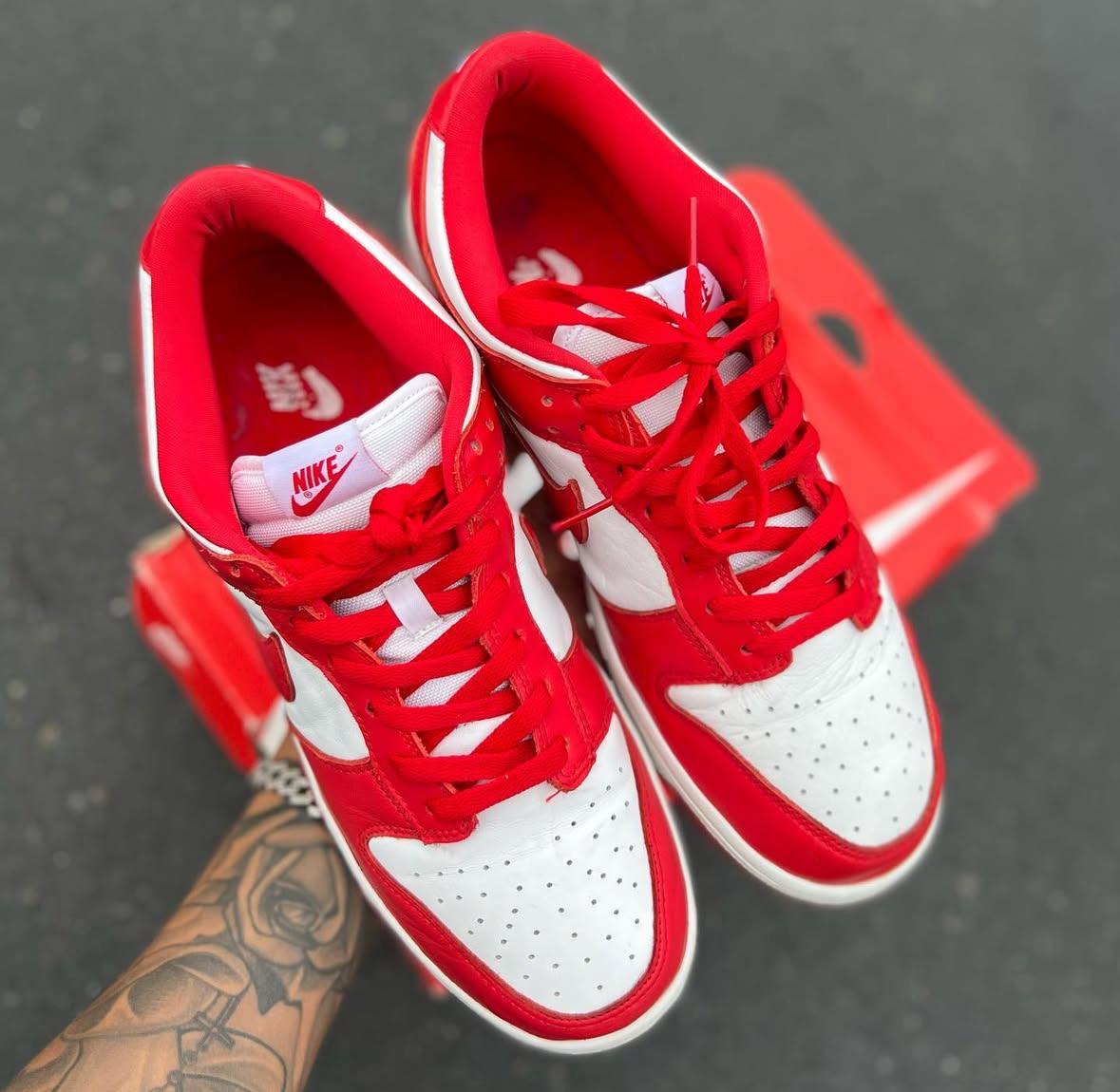 Tenis Sneakers Nike Dunk Low St John’s White and Red Original Foto 7293514-5.jpg