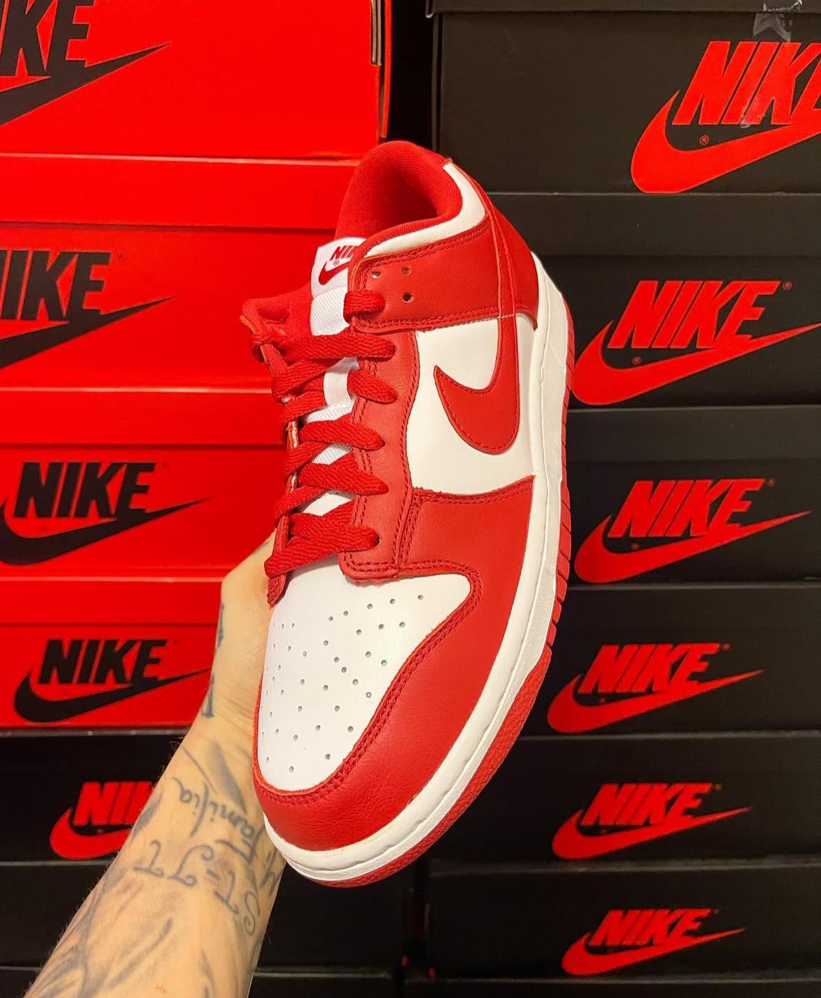 Sneakers Tenis Teni Nike Dunk Low St John’s White and Red Original 2k2 Foto 7293517-7.jpg