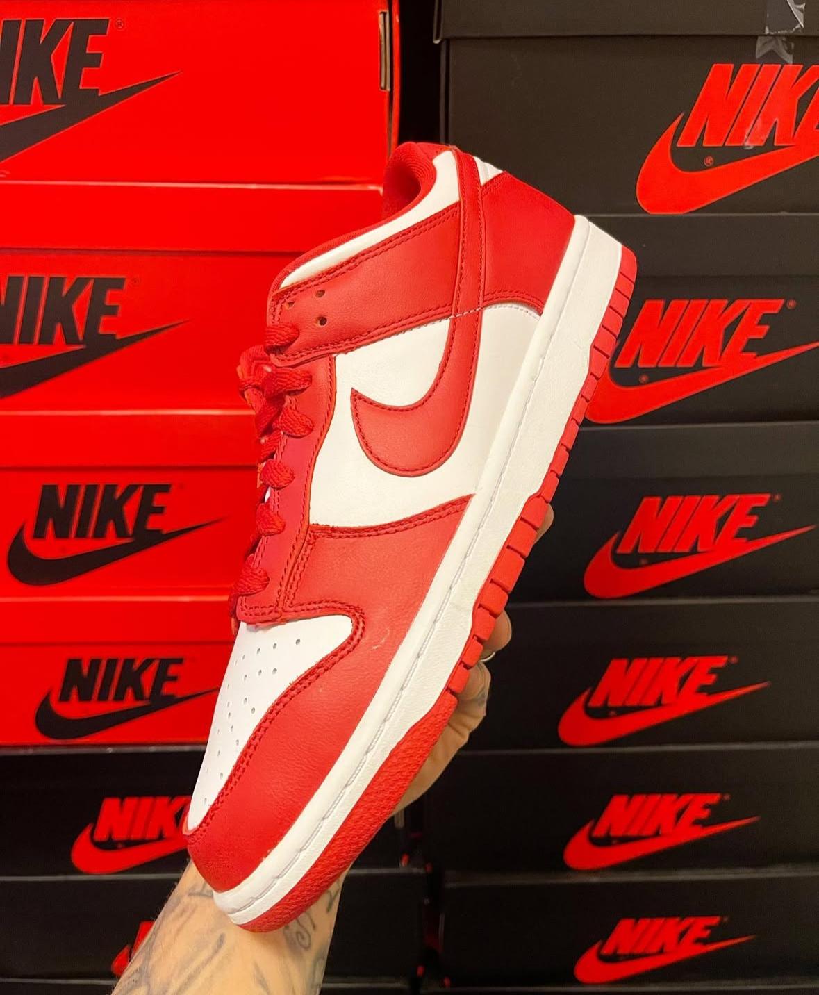 Sneakers Tenis Teni Nike Dunk Low St John’s White and Red Original 2k2 Foto 7293517-8.jpg