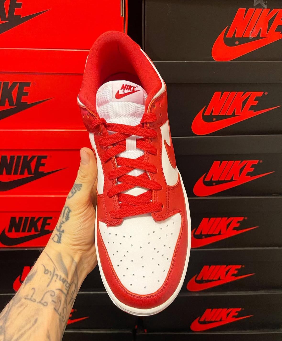 Sneakers Tenis Teni Nike Dunk Low St John’s White and Red Original 2k2 Foto 7293517-9.jpg