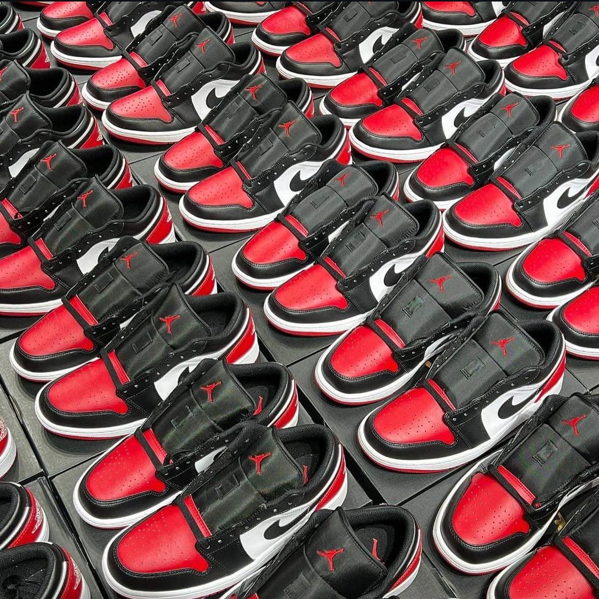 Tenis Sneakers Nike Air Jordan Retro 1 Low Bred Toe Original 2K26 Foto 7293519-4.jpg