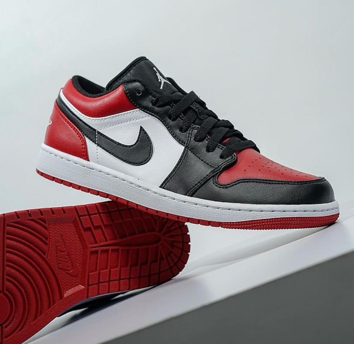Tenis Sneakers Nike Air Jordan Retro 1 Low Bred Toe Original 2K26 Foto 7293520-1.jpg